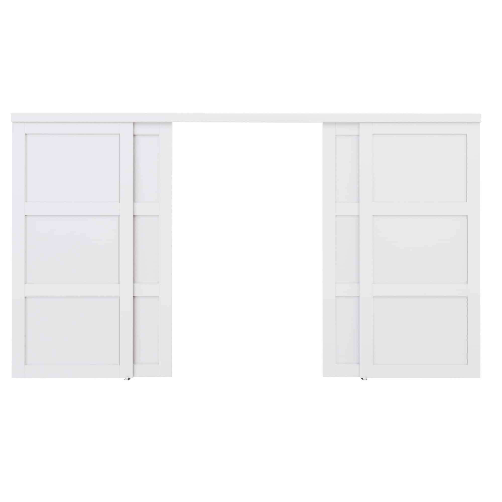 JUJUBON IN-CD-SLSD-XB-3L-144 Bifold-Sliding-Closet-Doors - View #2