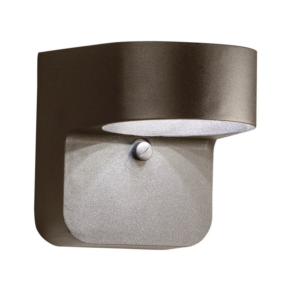 Kichler 11077AZT 5.5-in H Bronze Hardwired Dark Sky Integrated LED Outdoor Wall Light