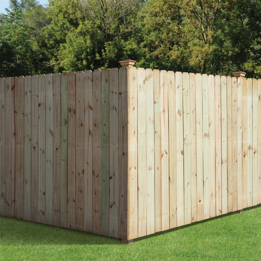 Dog ear fence pickets lowes best sale