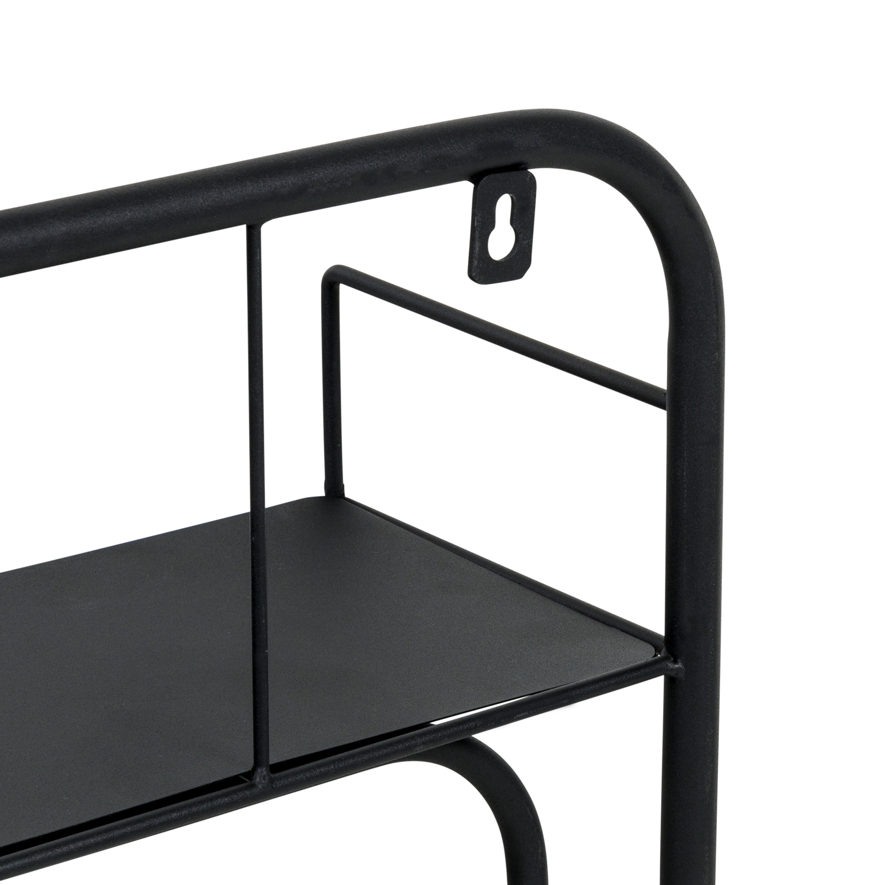Honey-Can-Do Freestanding Black Metal Drying Rack with 12 Linear