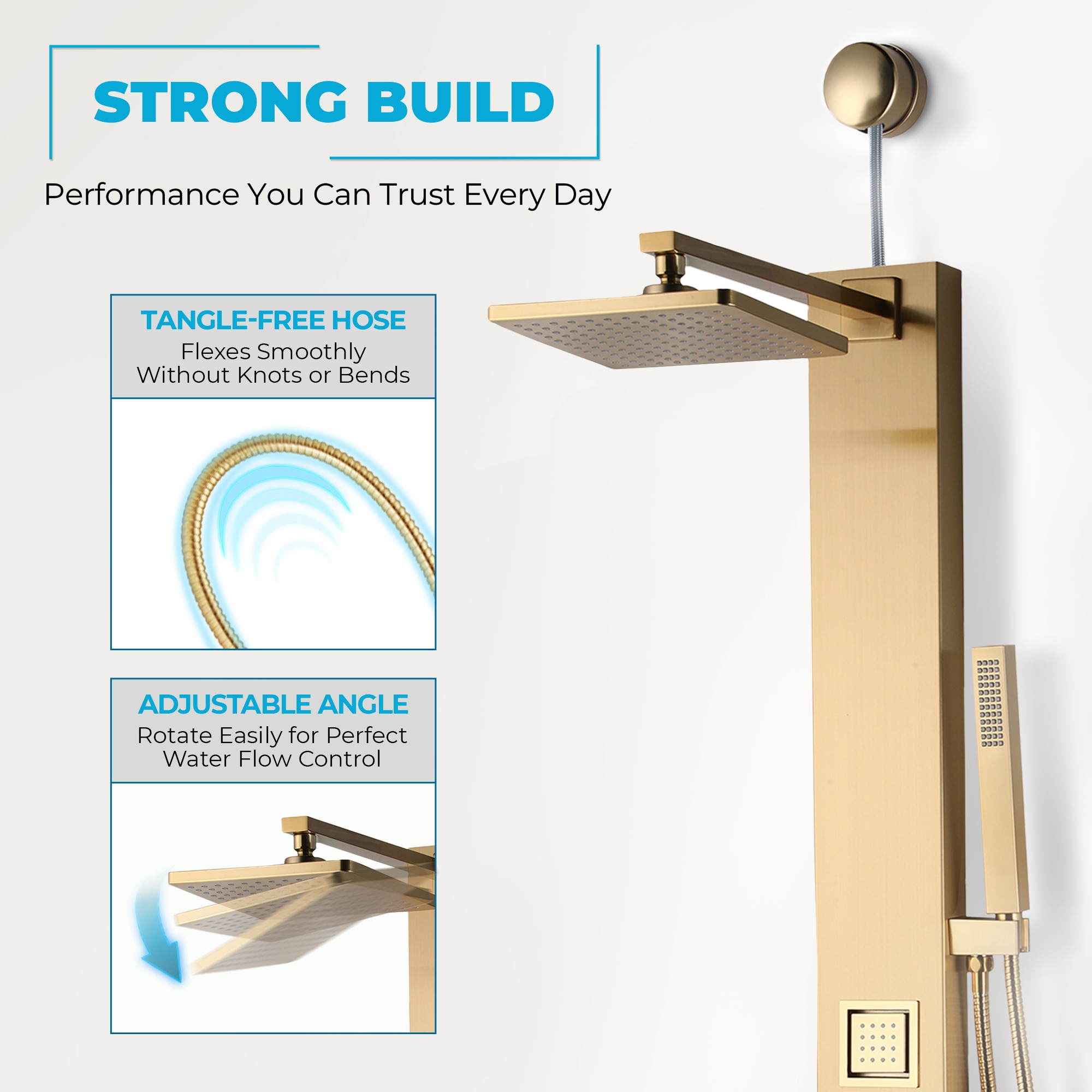 ANZZI SP-AZ082BG Showerhead-Bar-Panels - View #5