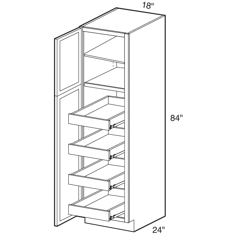 Hafele 17.5-in W x 4.1875-in H 2-Tier Cabinet-mount Wood Utensil