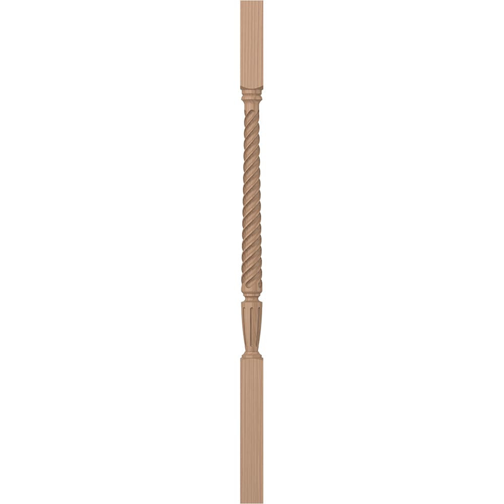L.J. Smith Stair Systems LJT-2005-P 38 38-in x 1.75-in Unfinished Poplar Square Top Stair Baluster