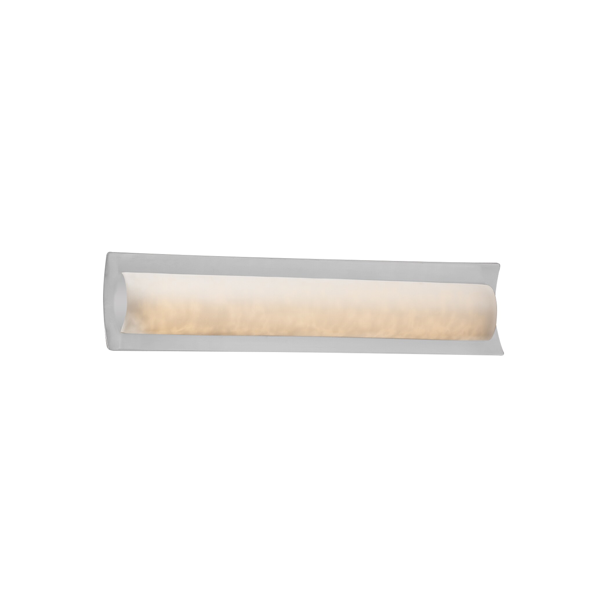 Justice Design Group CLD-8631-CROM Clouds 21.5-in 1-Light Polished Chrome LED Transitional Vanity Light