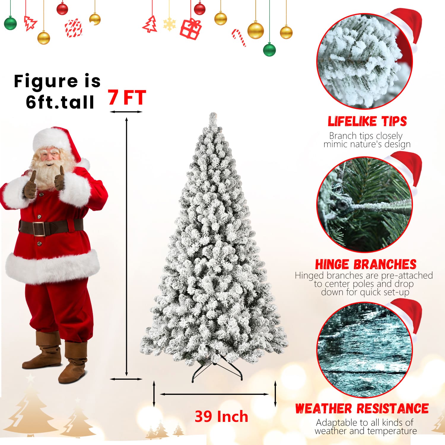 VERYKE LL-CST094 Artificial-Christmas-Trees - View #4