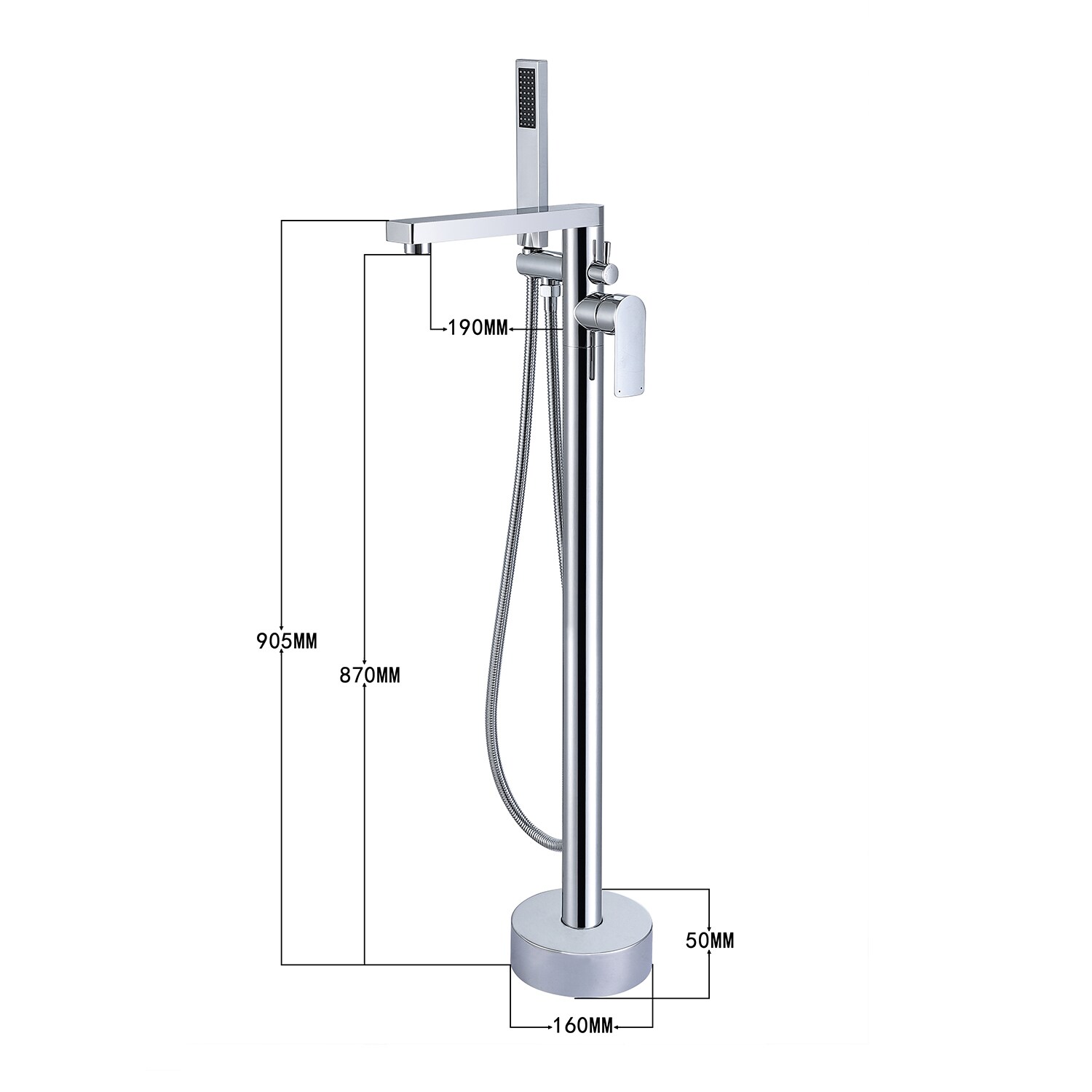 Maincraft HHK407CH Roman-Tub-Faucets - View #7