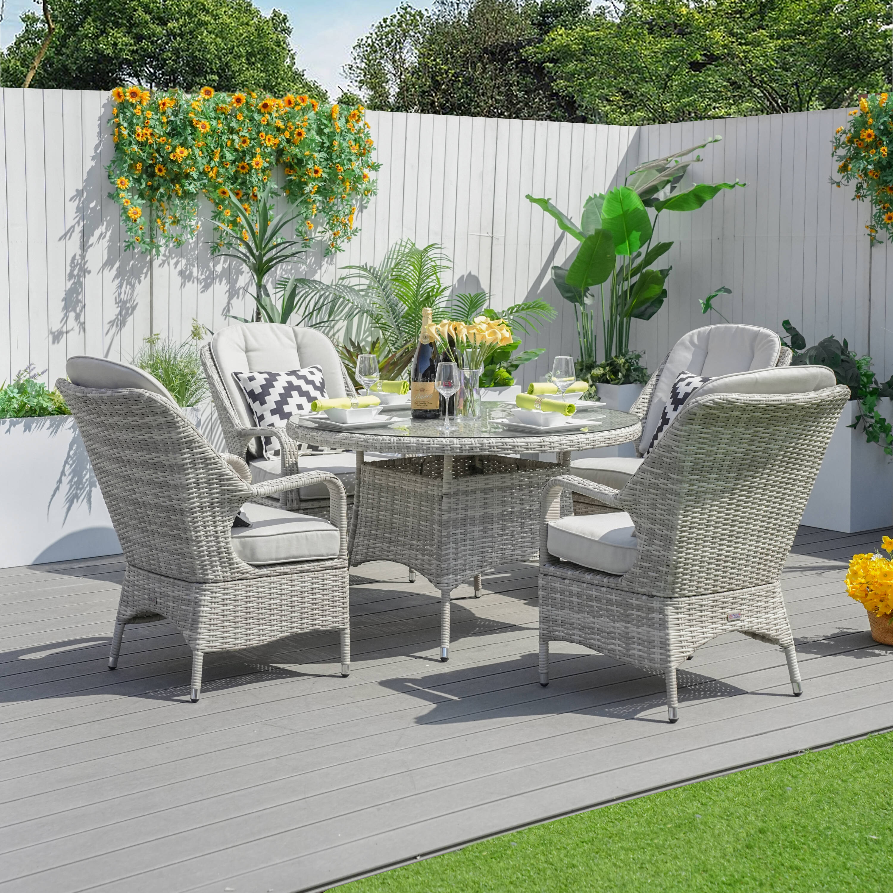 Direct Wicker DWD-1709009-WW Patio-Dining-Sets - View #2