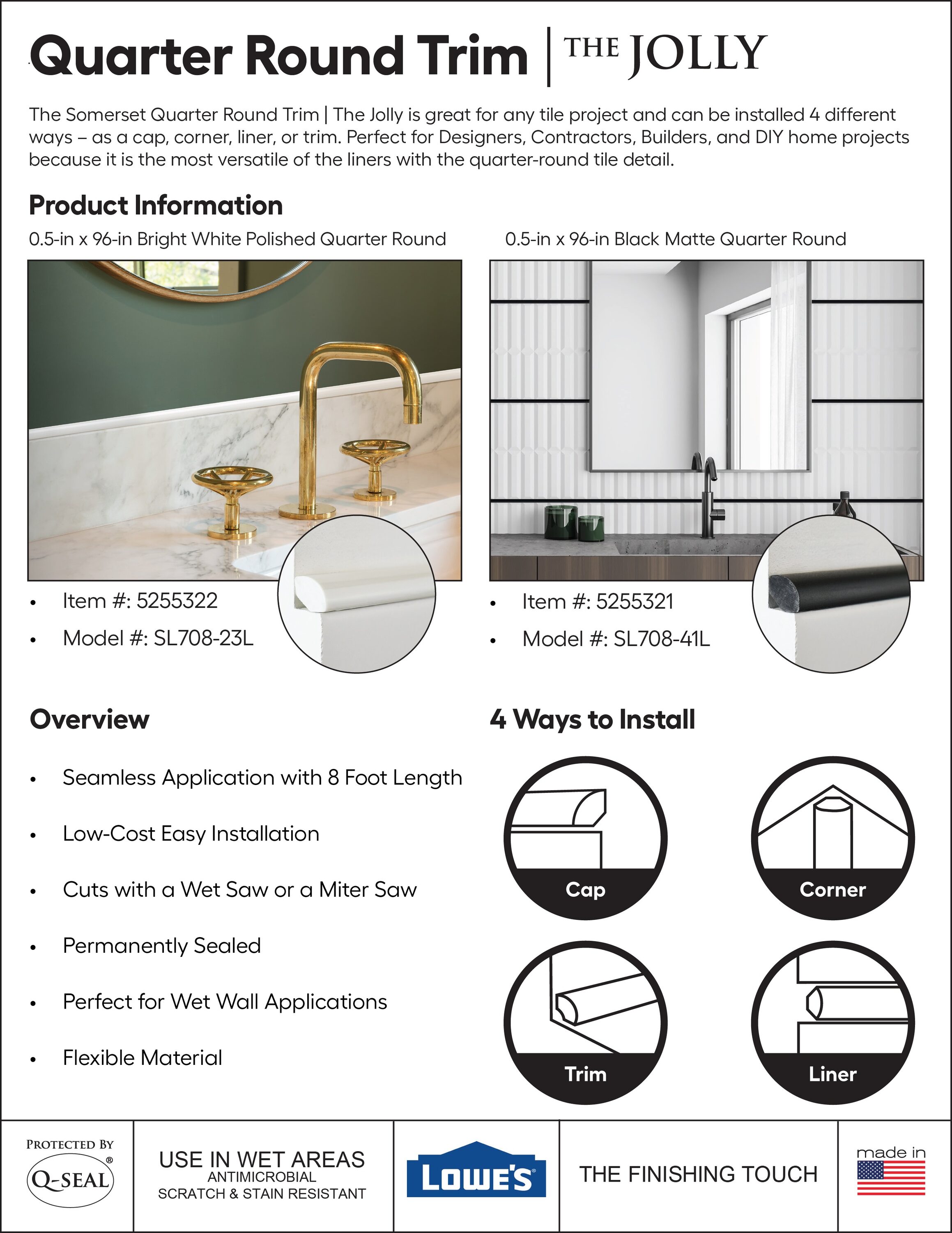 allen + roth SL708-41L Wall-Trim-Accent-Tile - View #9
