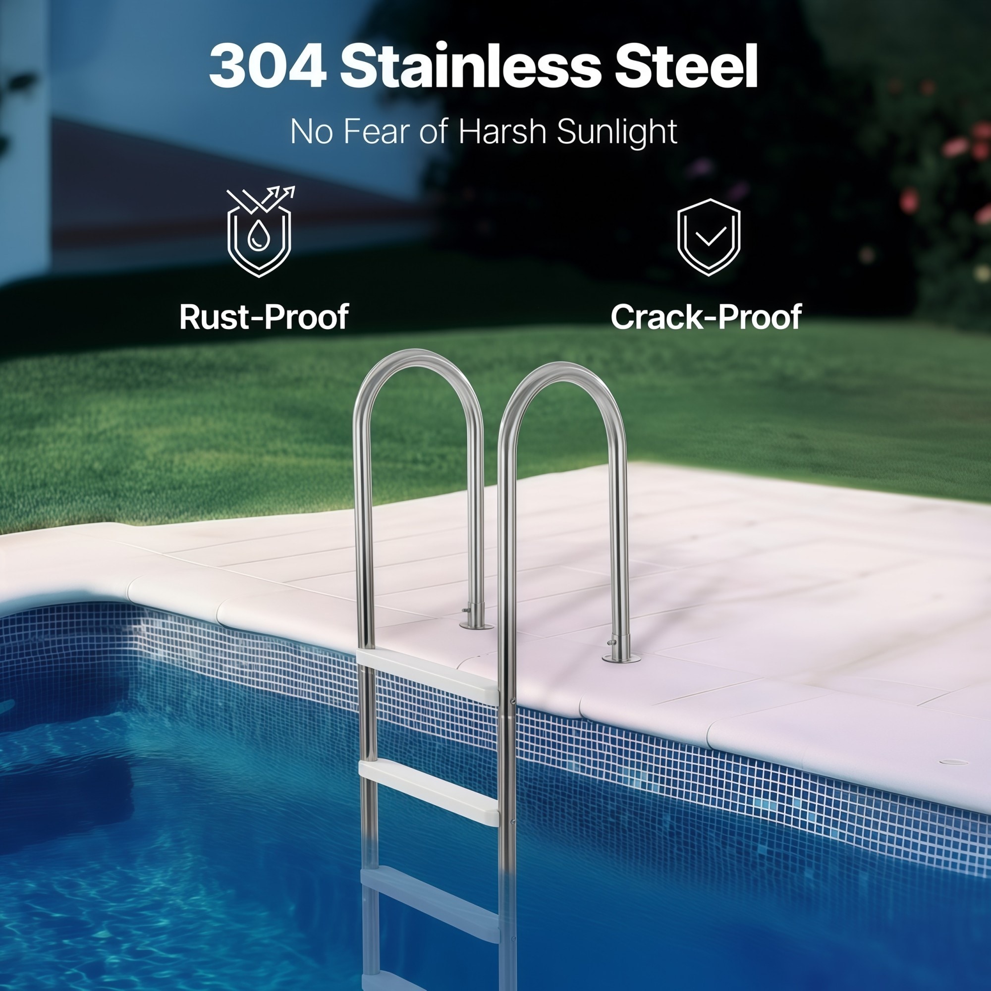 Numhew NHWILL2504 Above-Ground-Pool-Lad-Steps - View #6