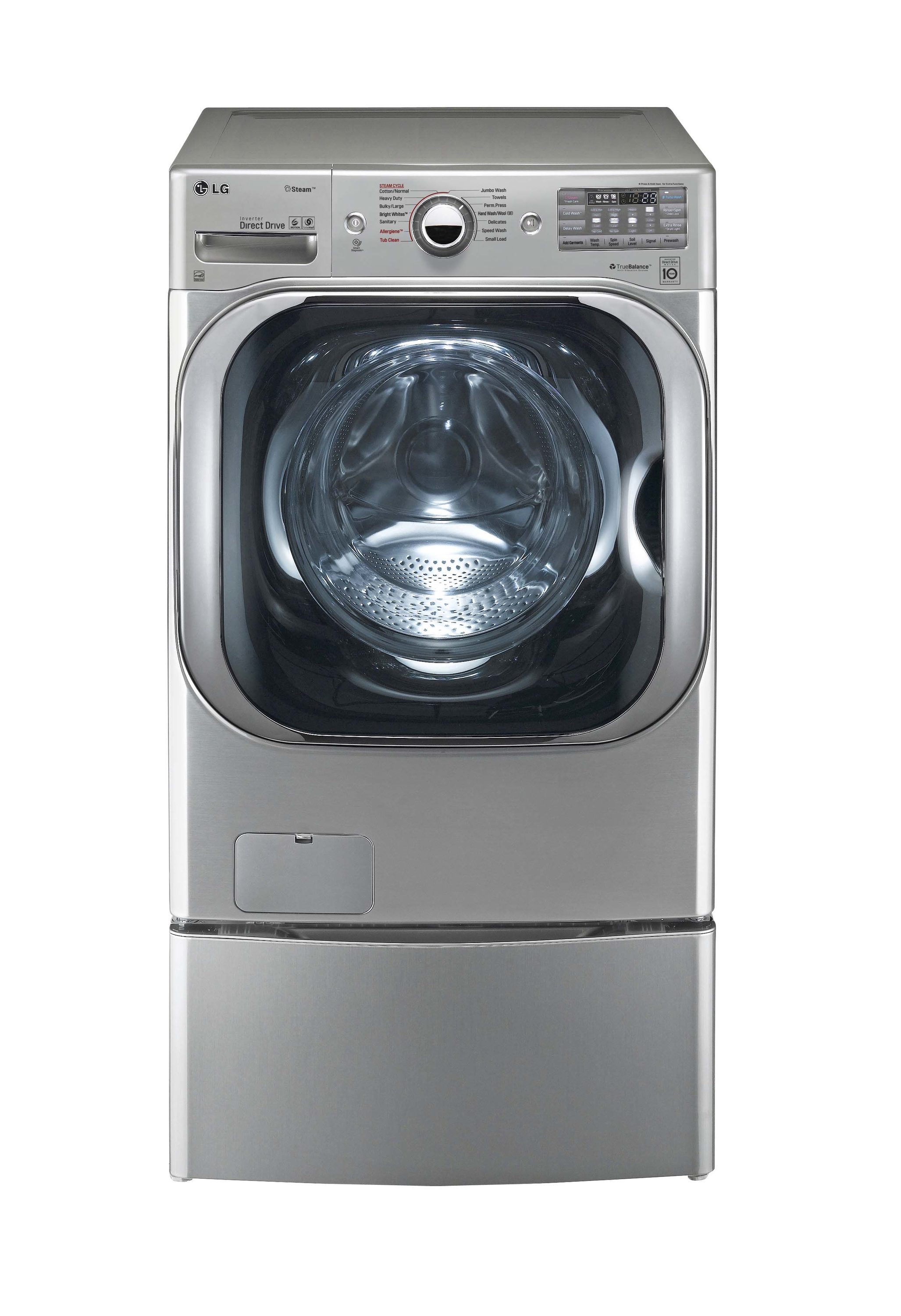LG 5.2 Cu. Ft. High-Efficiency Smart Front Load Washer with Steam and  TurboWash Technology Graphite Steel WM9000HVA - Best Buy