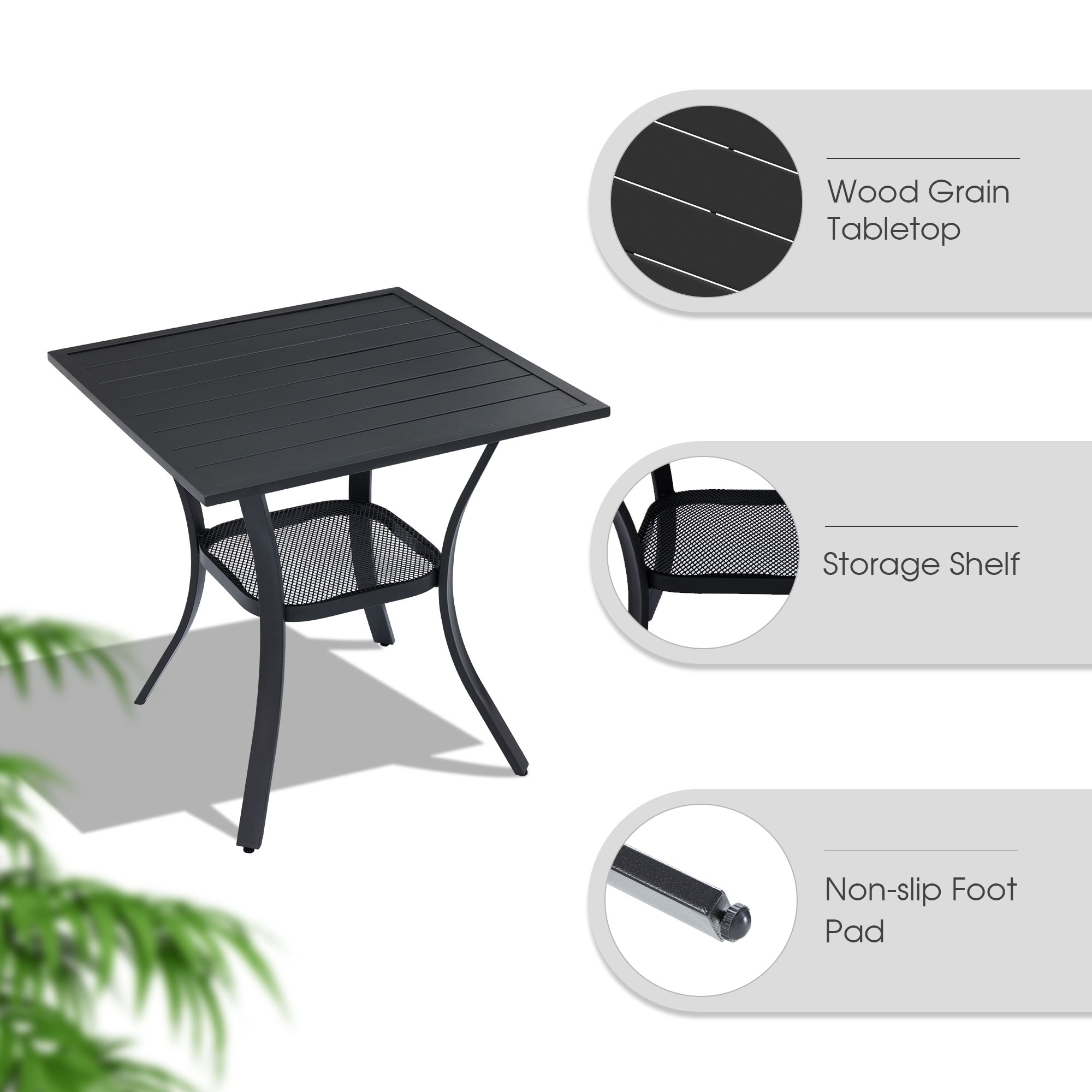 VICLLAX HBT04BL-LS-VC Patio-Tables - View #6