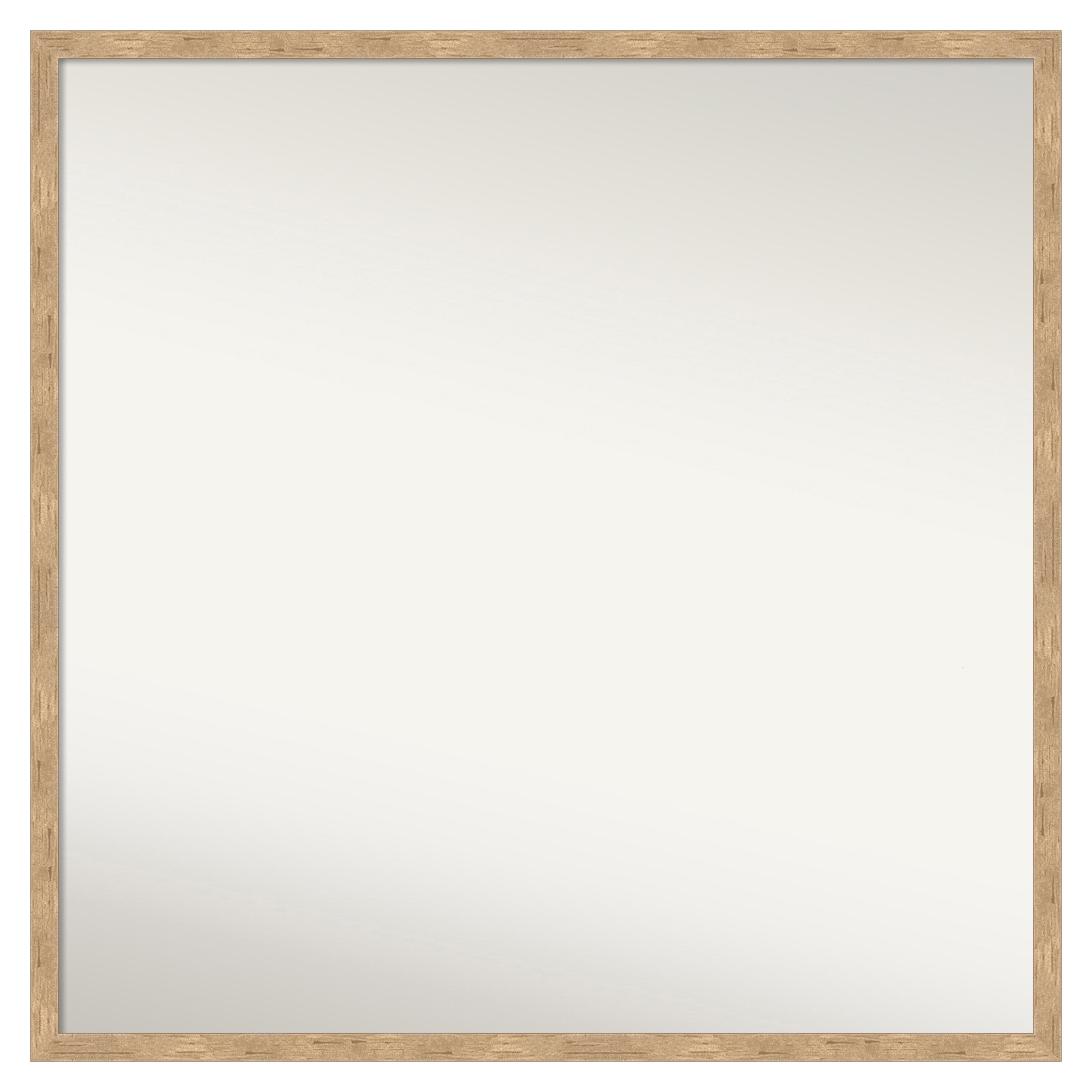 Amanti Art A17008100710 Imprint Light Bronze Frame 27-Inches W x 27-Inches H Square Salon Scoop Silver Framed Vanity Mirror