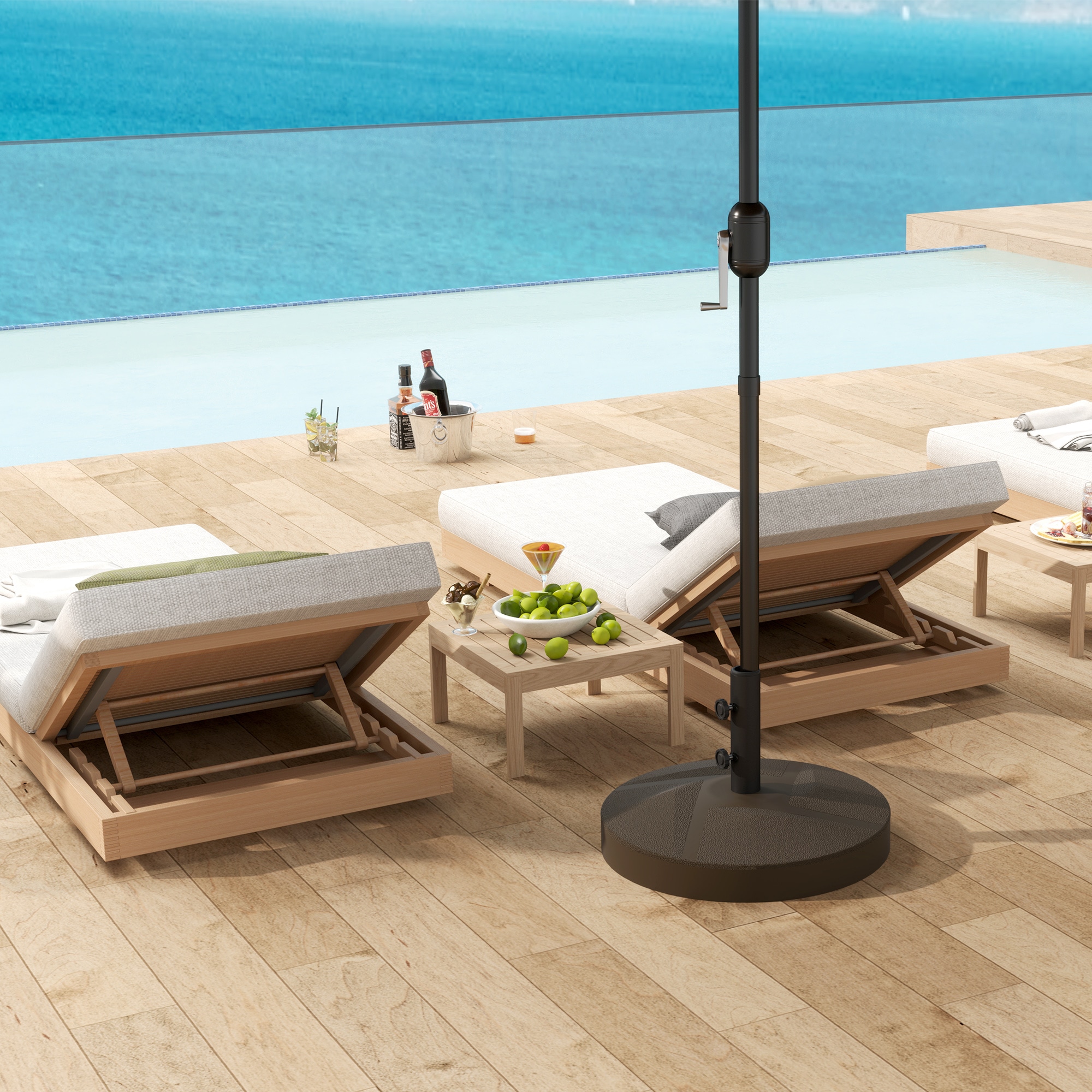 Outsunny 84D-401V00BN Umbrella-Bases - View #9