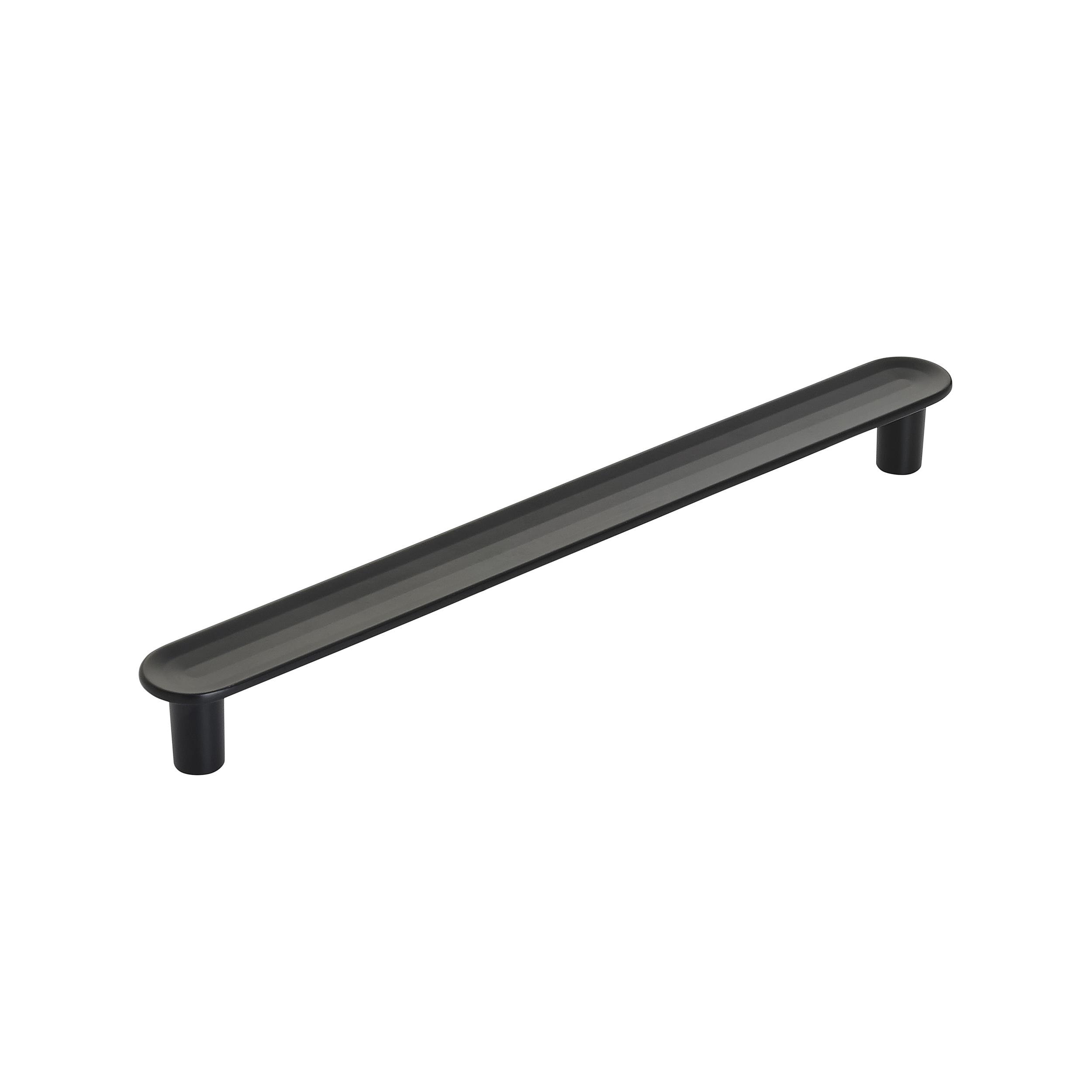 Amerock BP36832MB Concentric 6-5/16-in , 160mm Center to Center Matte Black Oval Bar