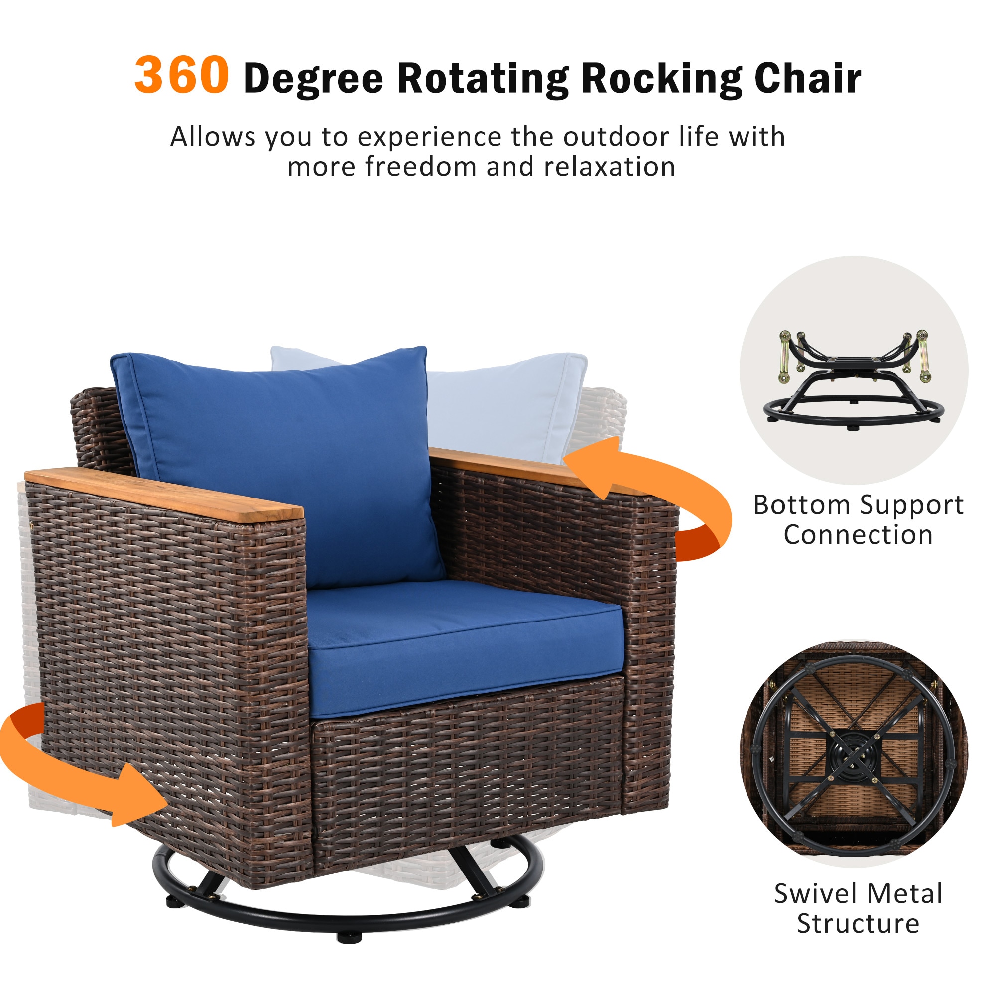 SINOFURN SYB260079BL Patio-Sofas-Daybeds - View #7