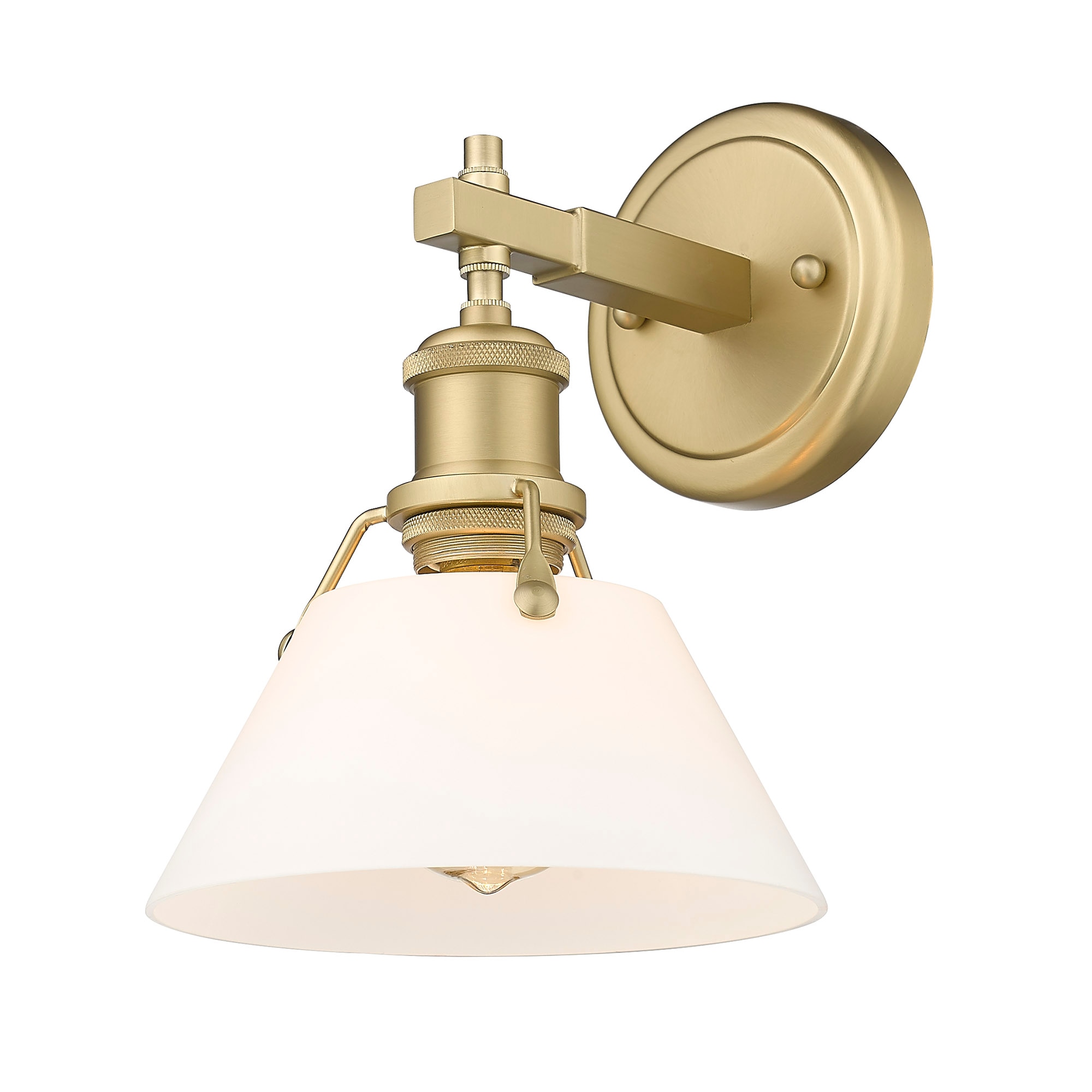 Golden Lighting 3306-BA1 BCB-OP Orwell 7.5-in 1 -Light Brushed Bronze Industrial Vanity light