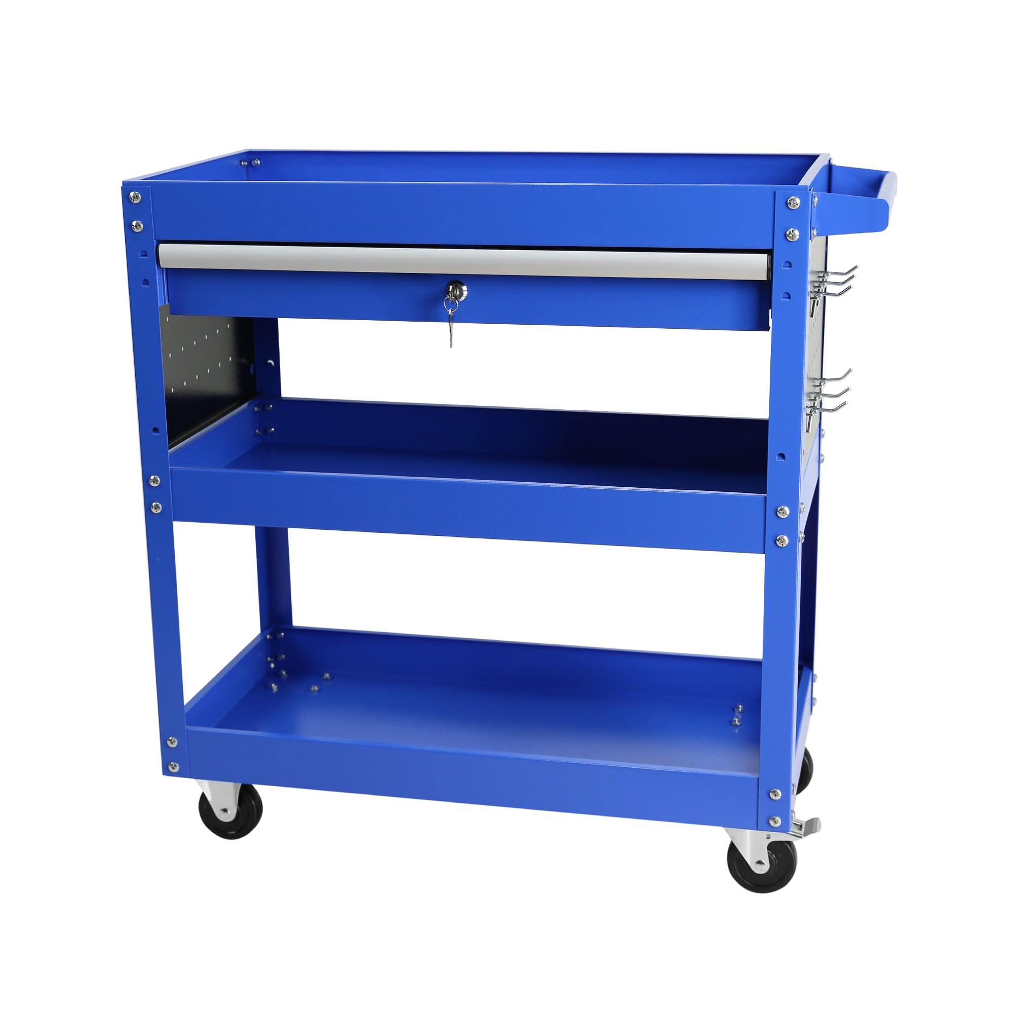 Siavonce 30-in 1-Drawer Shelf Utility Cart ZX-2290978 at Lowes.com