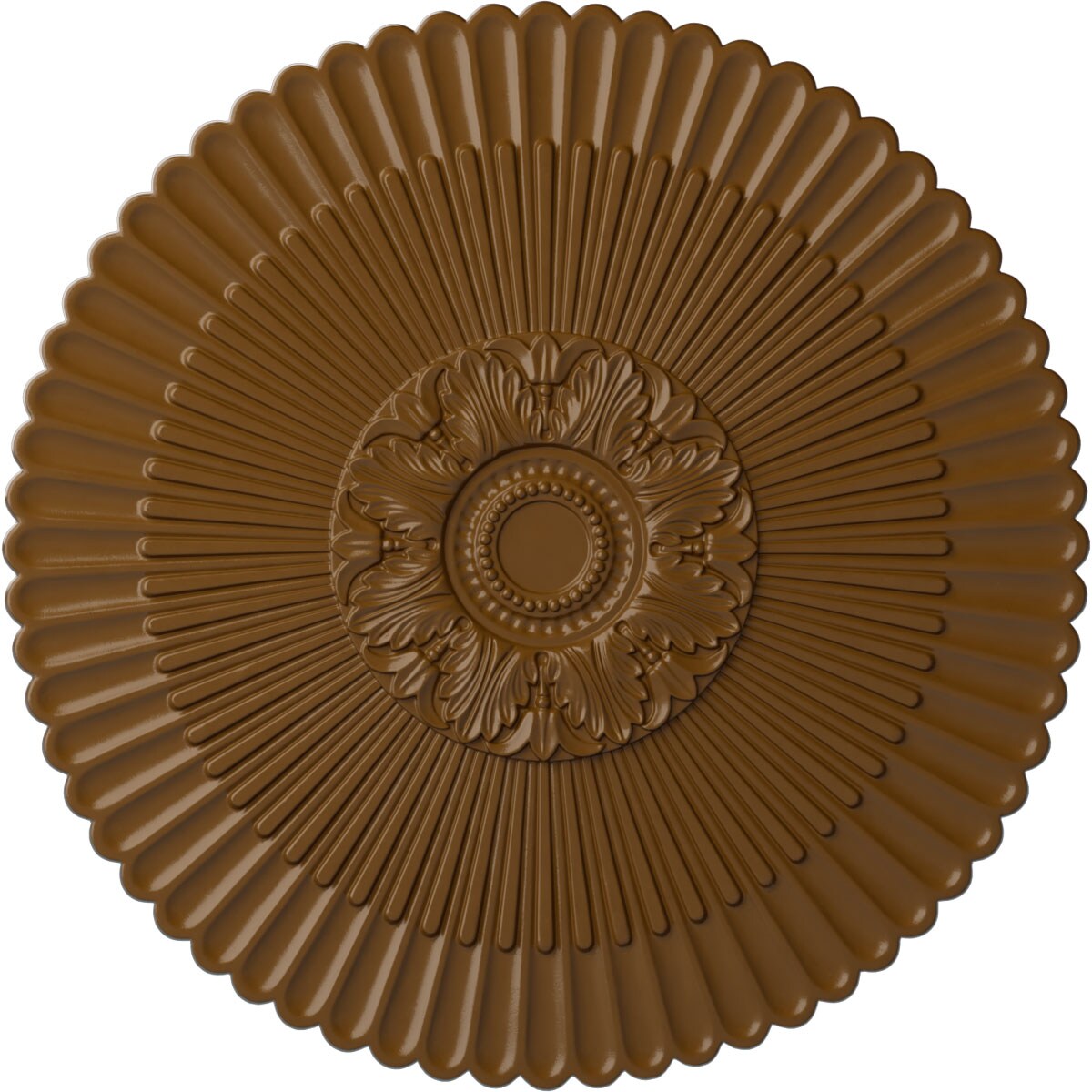 Ekena Millwork CM41NESTF Nexus 41-in W x 41-in L Painted Smokey Topaz Polyurethane Whole Ceiling Medallion