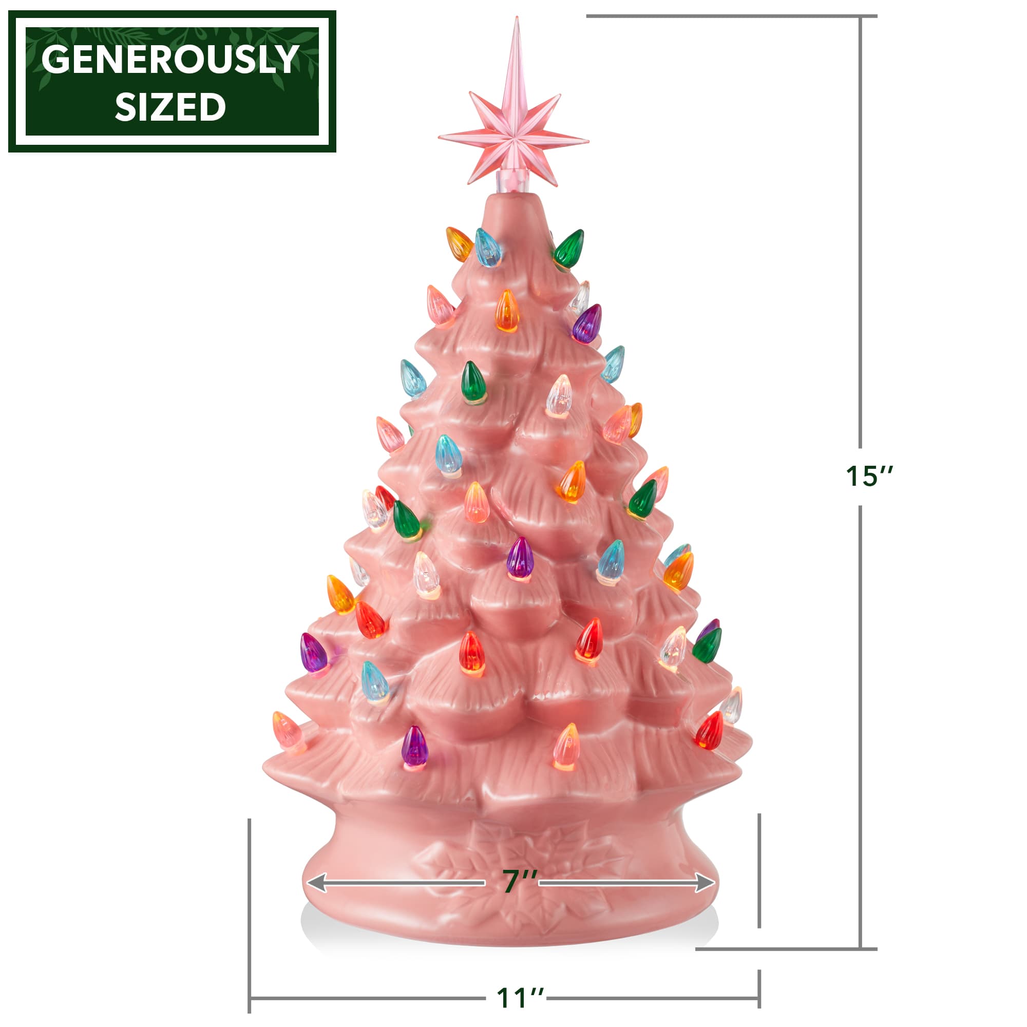 Casafield SZN-TR-927-PINK Artificial-Christmas-Trees - View #6