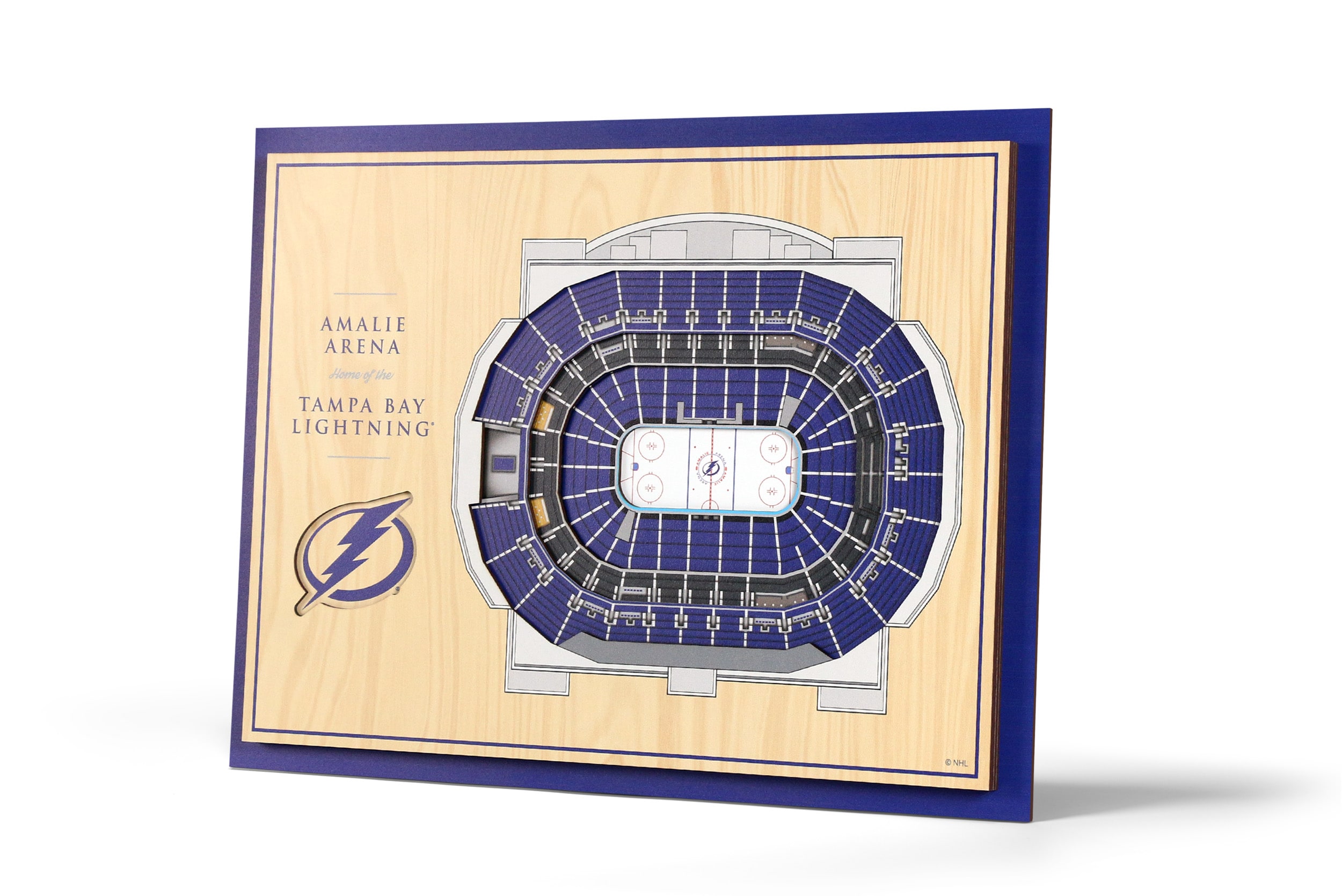 YouTheFan NHL Tampa Bay Lightning 5-Layer StadiumView 3D Wall Art - Amalie Arena