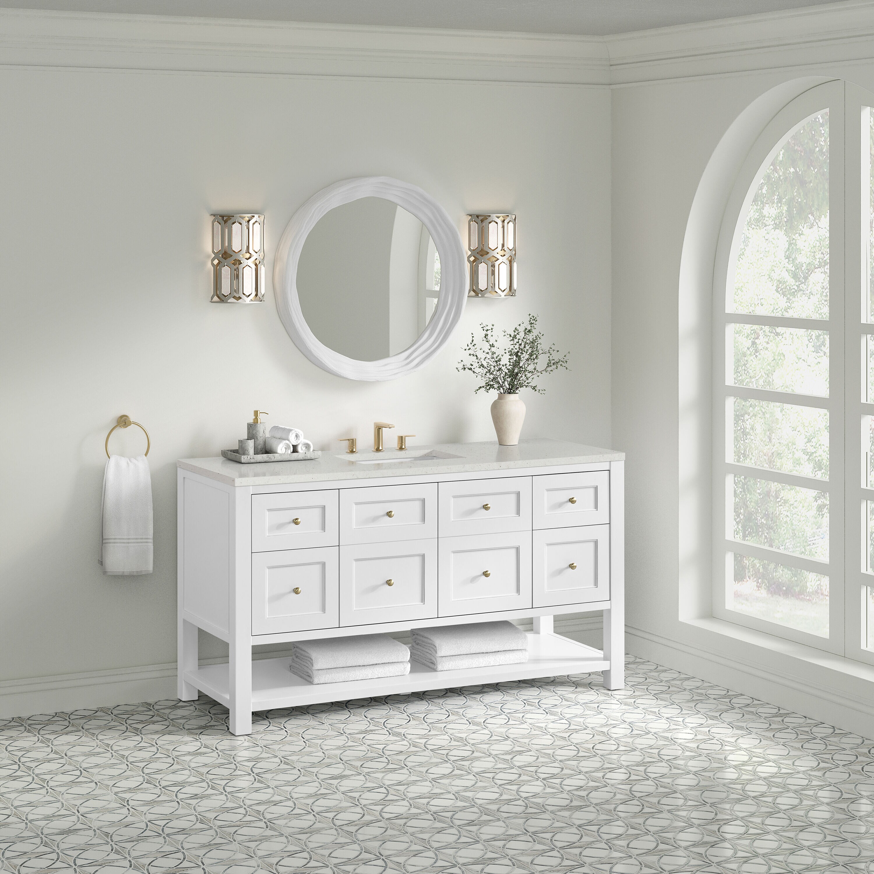 James Martin Vanities 330-V60S-BW-3LDL Bath-Vanity-Combo - View #3