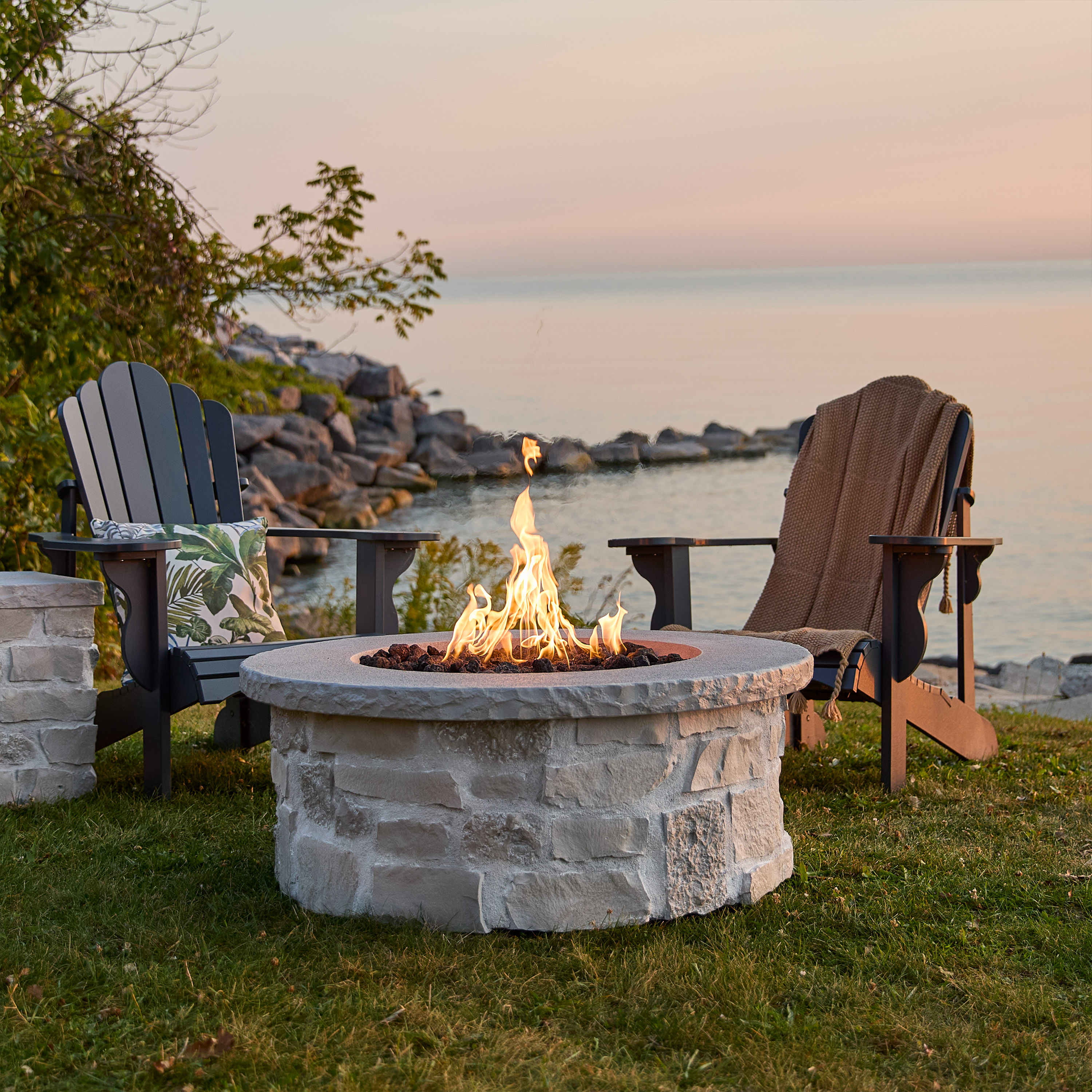 Real Flame 13086LP-BGE Outdoor-Gas-Fireplaces - View #4