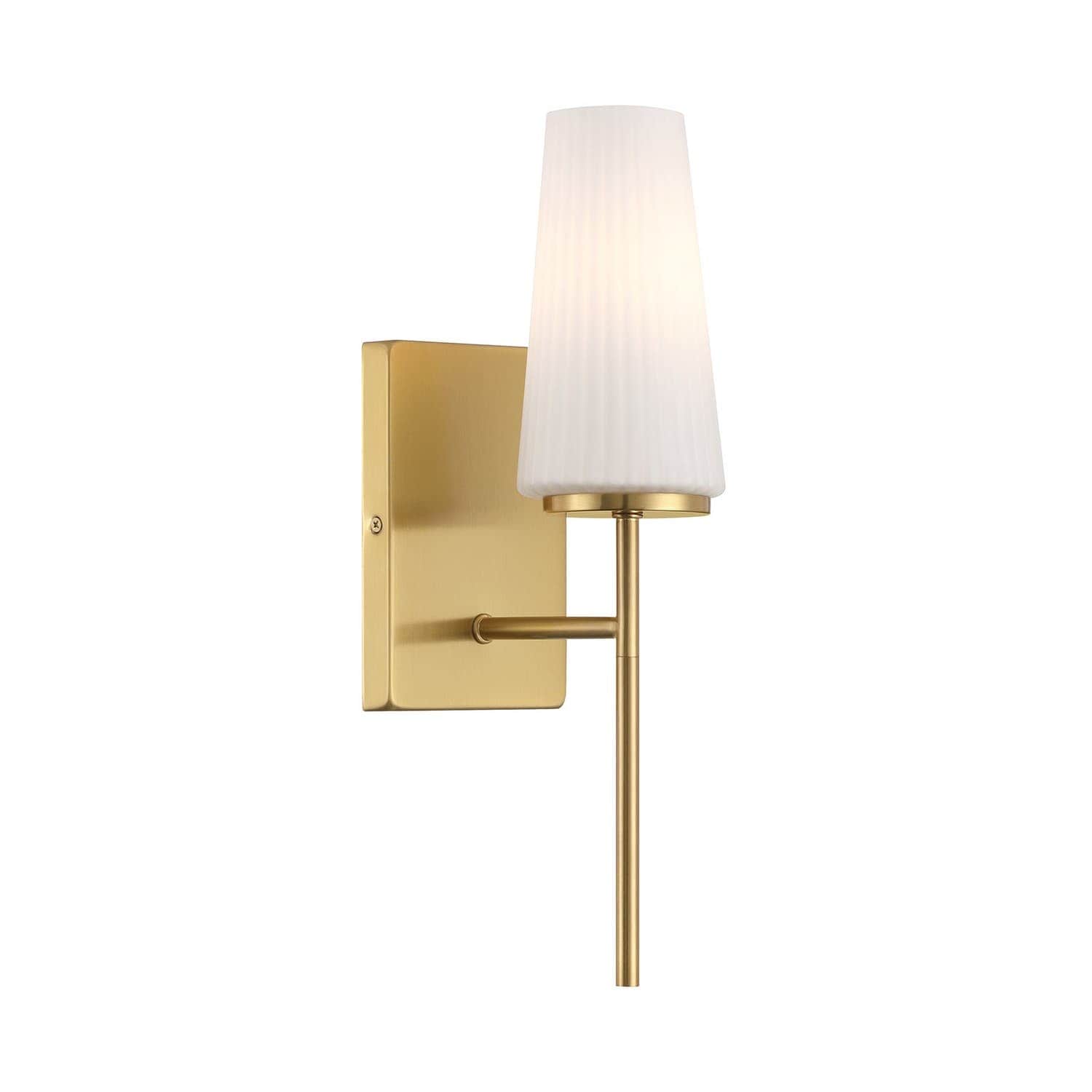 Trade Winds Lighting TW97630NB 1-Light Wall Light from Cecilia Collection in Natural Brass