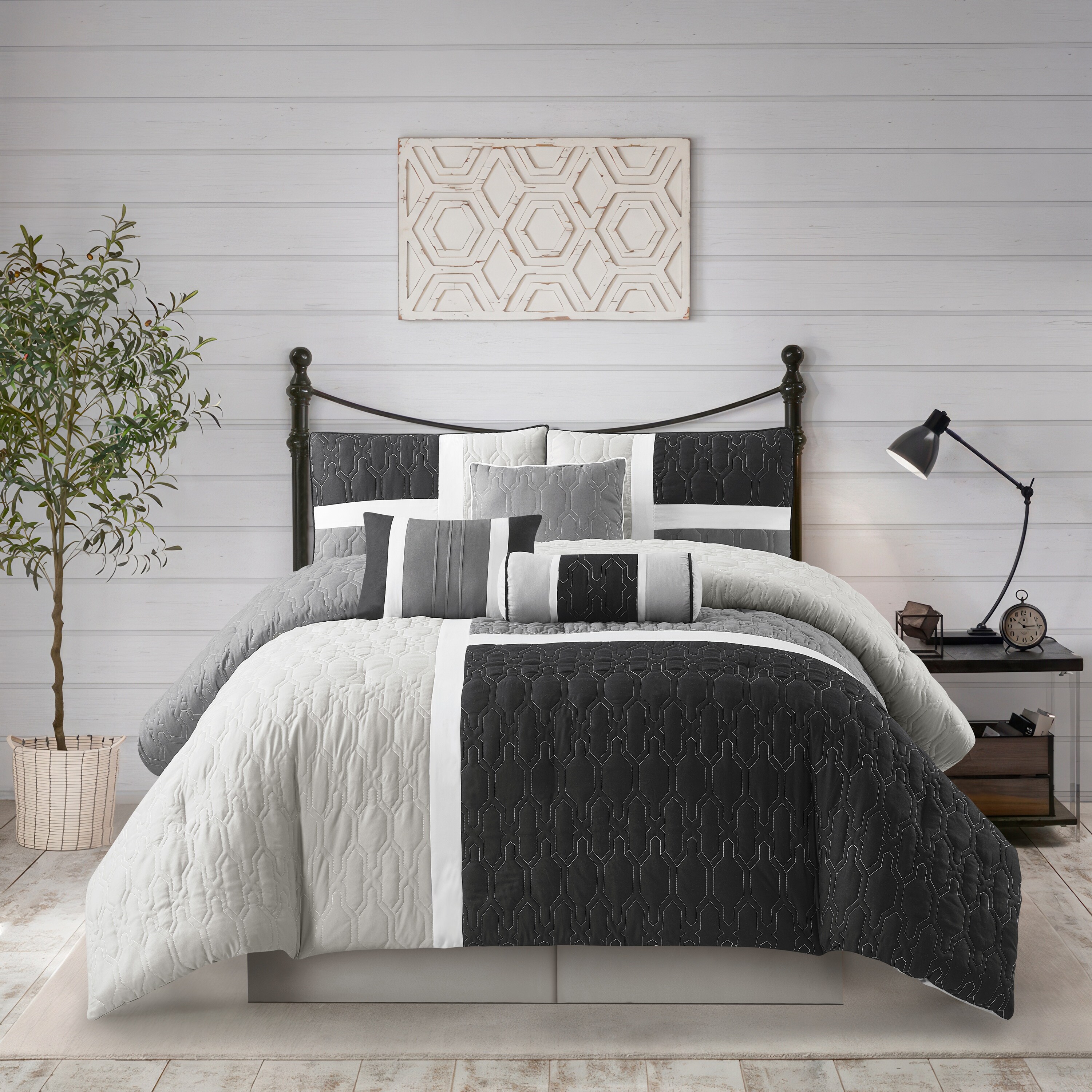 Nanshing NATALIA7-Q-GREY bedding - View #3