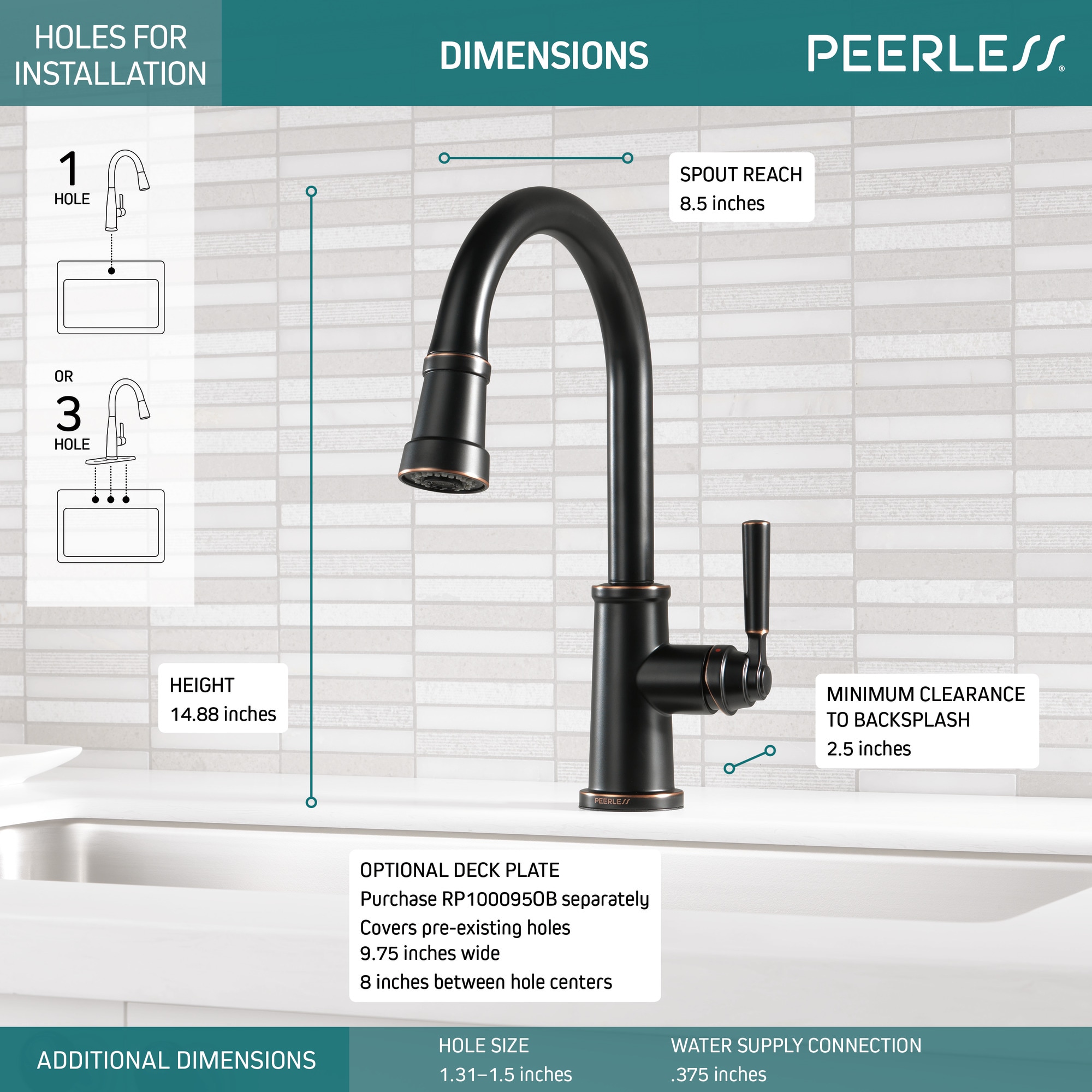 Peerless P7923LF-OB Kitchen-Faucets - View #3