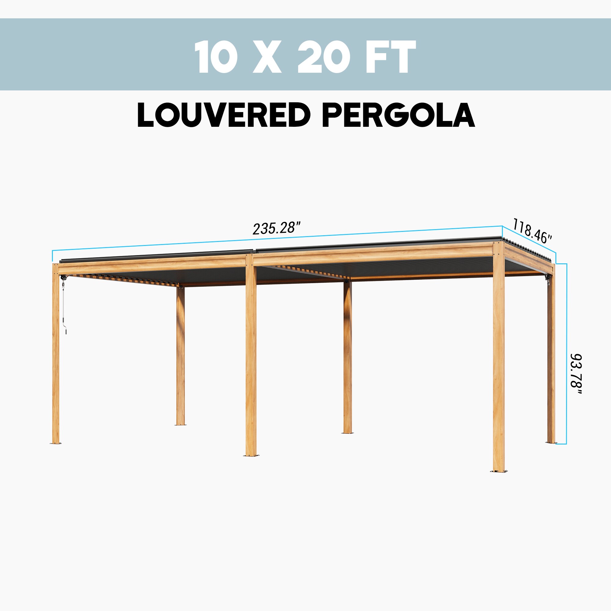 Clihome CL-LGMF1632A Wood-Resin-Gazebos - View #6
