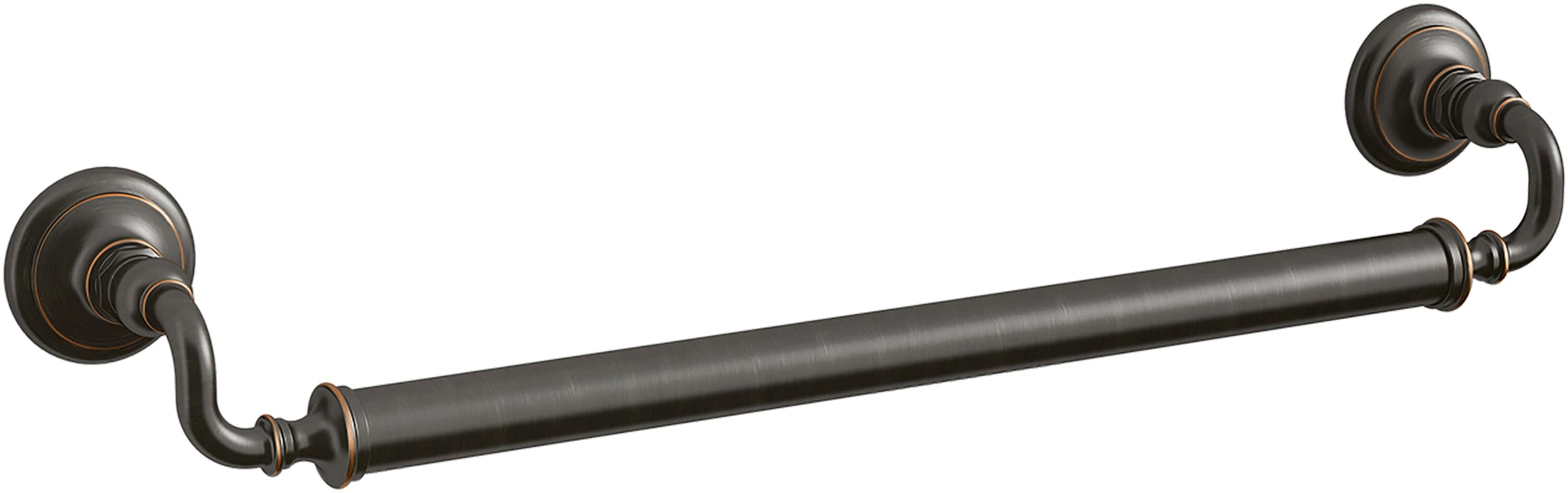 KOHLER K-25156-2BZ Artifacts 24-in Oil-Rubbed Bronze Wall mount Grab Bar ( 300-lb Weight Capacity )