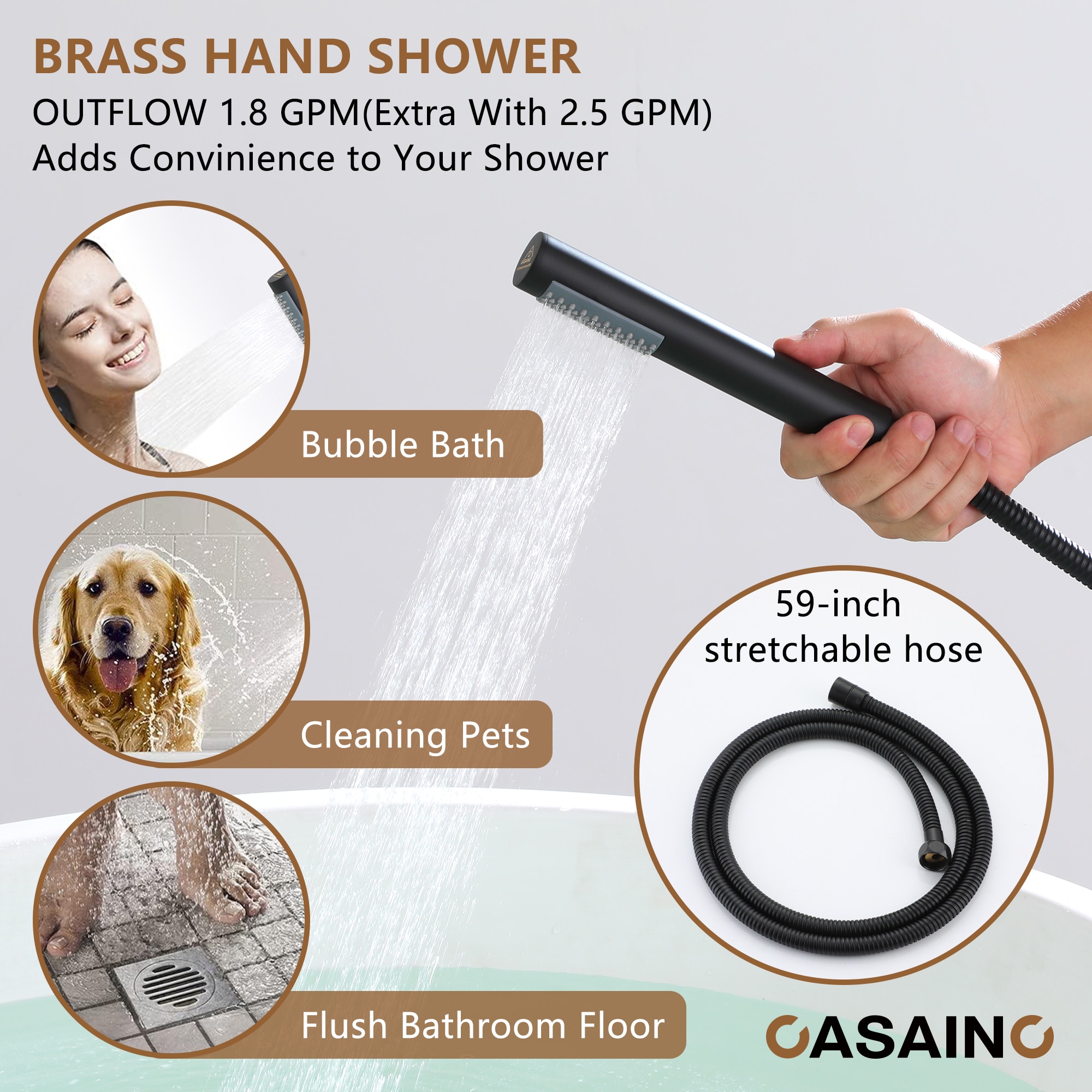 CASAINC KCLT0054-MB Roman-Tub-Faucets - View #10