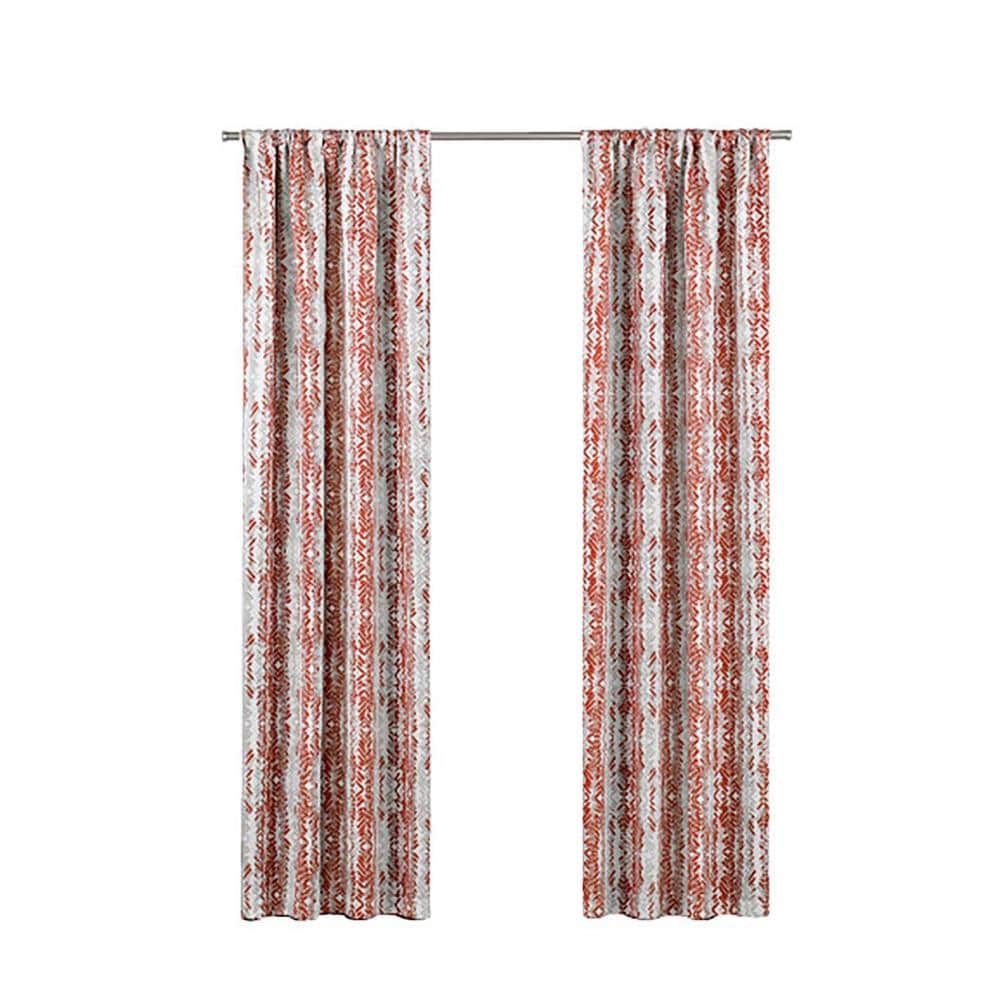 Eclipse 17265037063CAY 63-in Cayenne Polyester Blackout Rod Pocket Single Curtain Panel