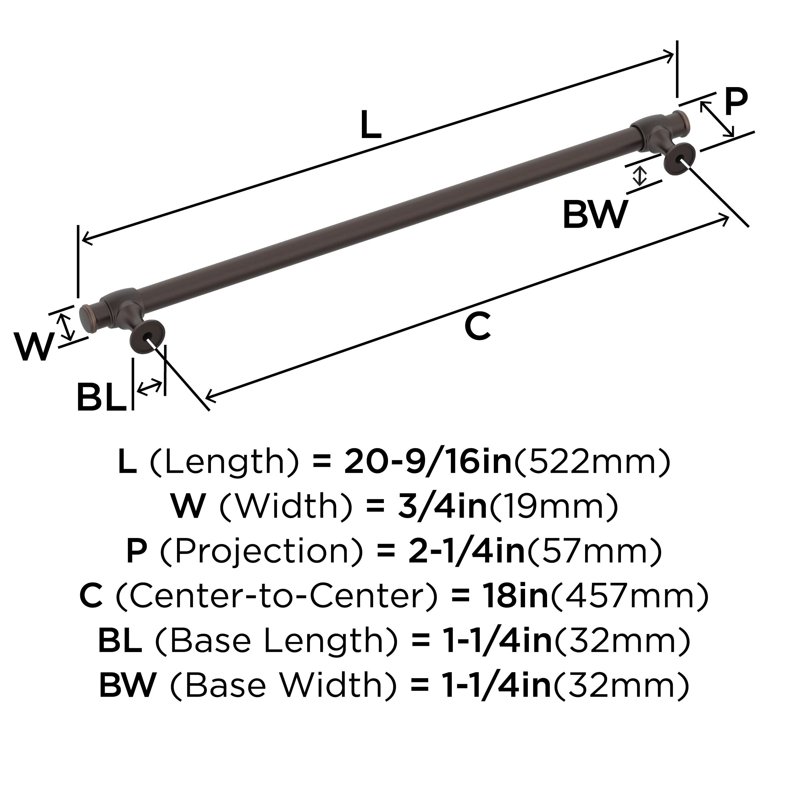 Amerock BP54066ORB Cabinet-Pulls - View #5