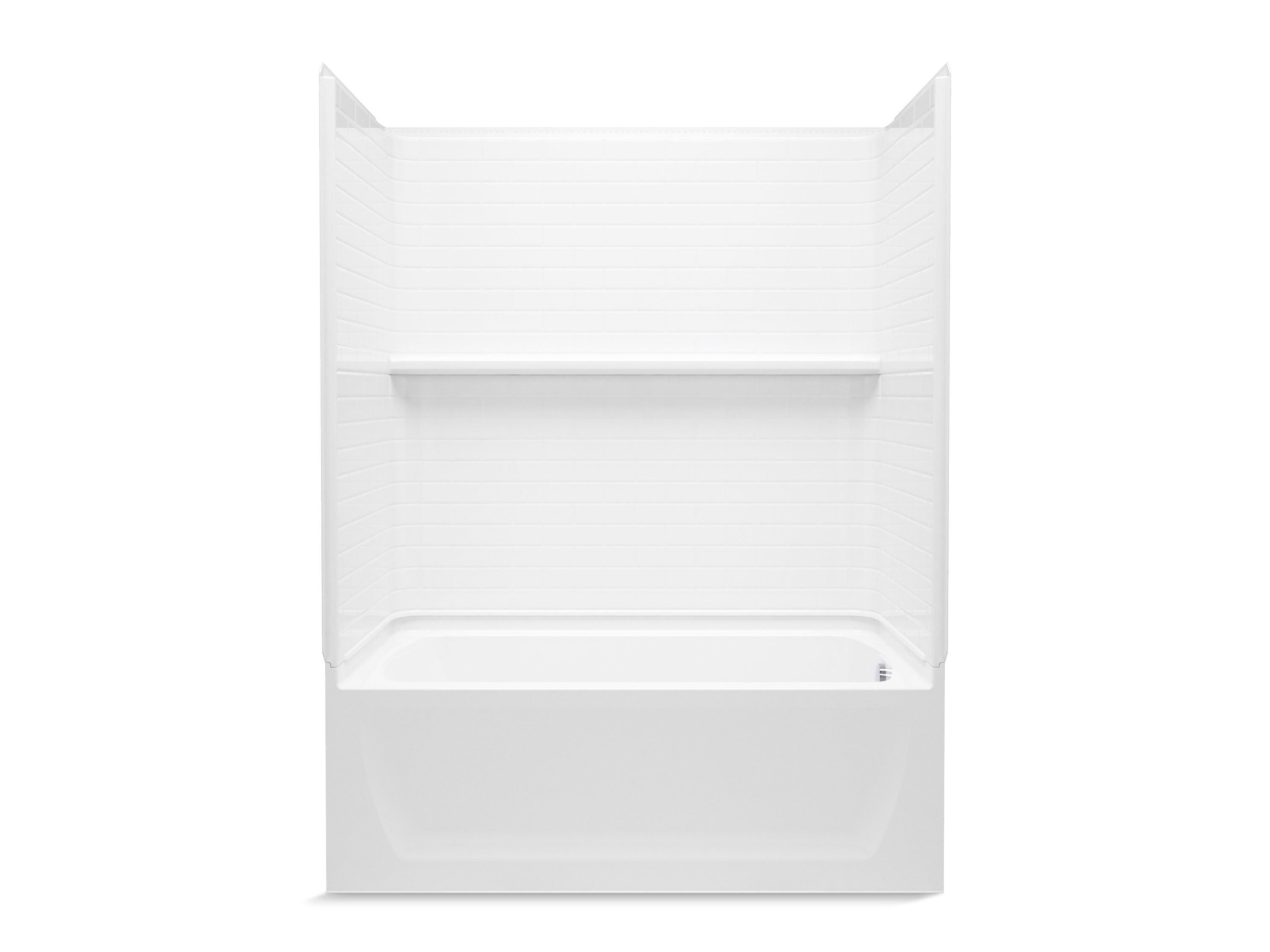 Sterling Medley 60-in x 30-in Bathtub and Shower Combination Kit (Left Drain)