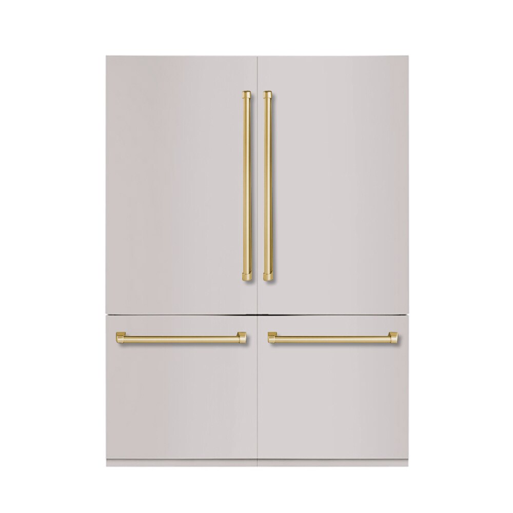 Hallman HBBIBM60BSSS 30-cu ft Counter-Depth Built-In Bottom-Freezer Refrigerator with Ice Maker ( Stainless Steel ) ENERGY STAR Certified