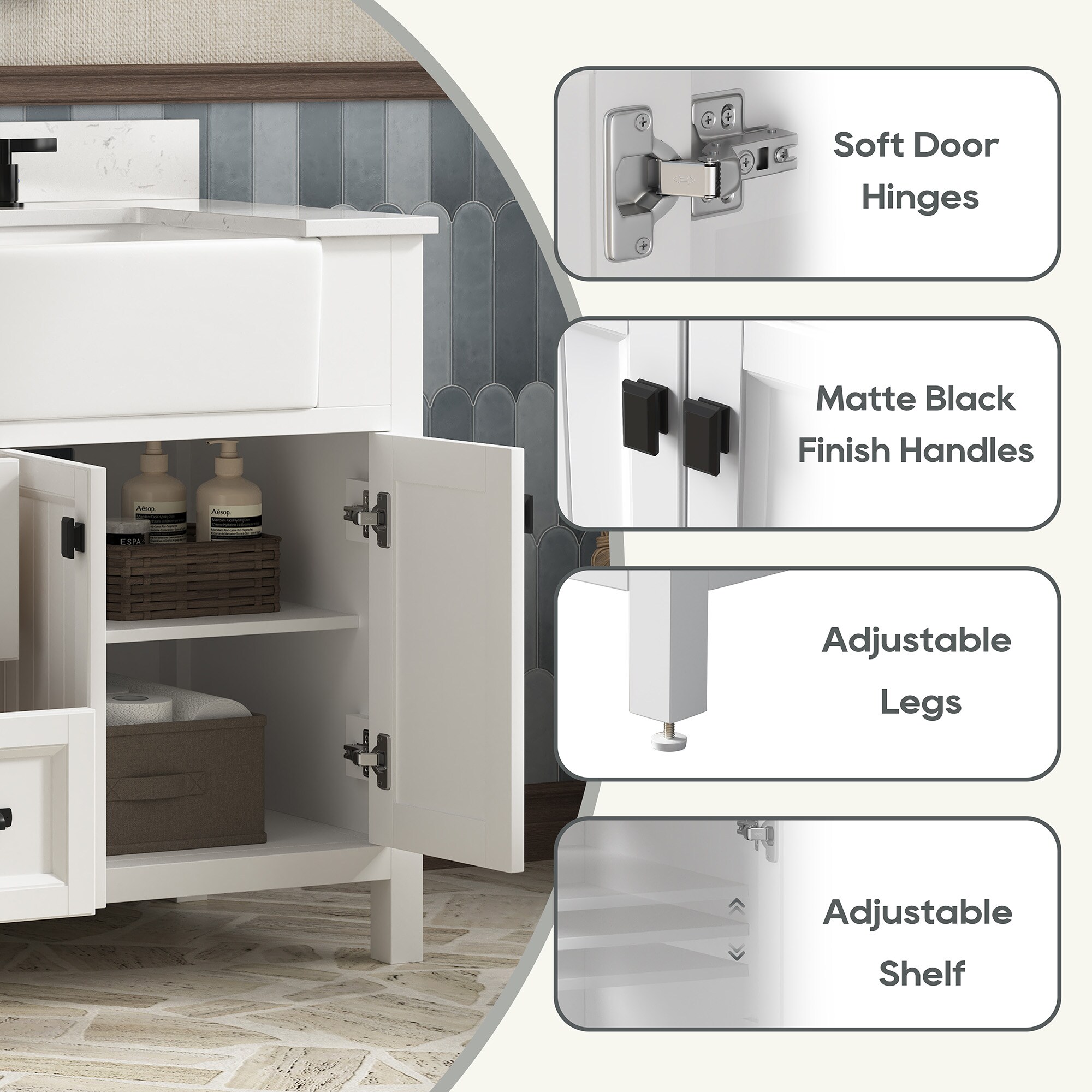 DELUXE LIVING V0056 Bath-Vanity-Combo - View #12