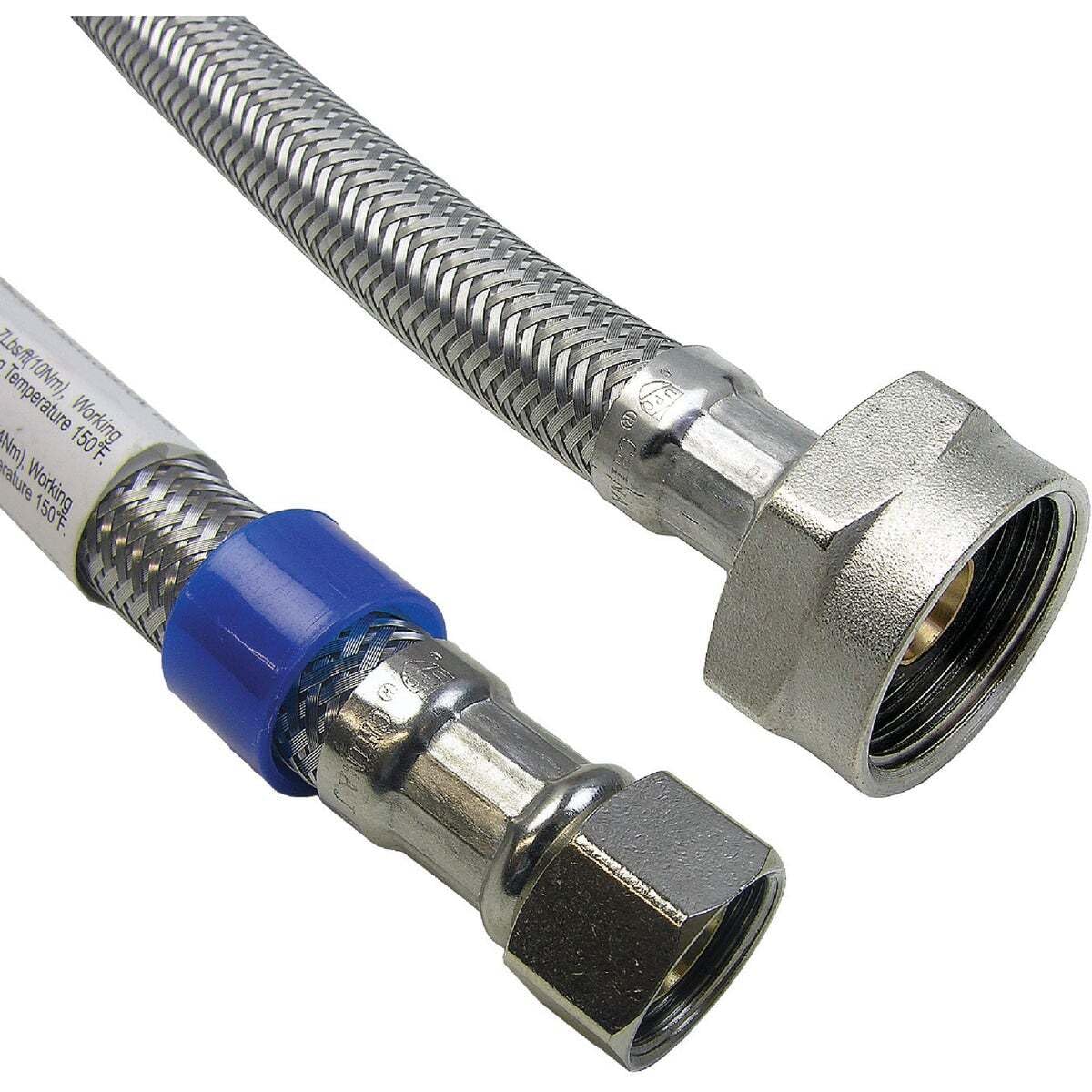 LASCO  10-0617 3/8-in Compression to 7/8-in Ballcock 16-in Stainless Steel Braided Toilet Connector