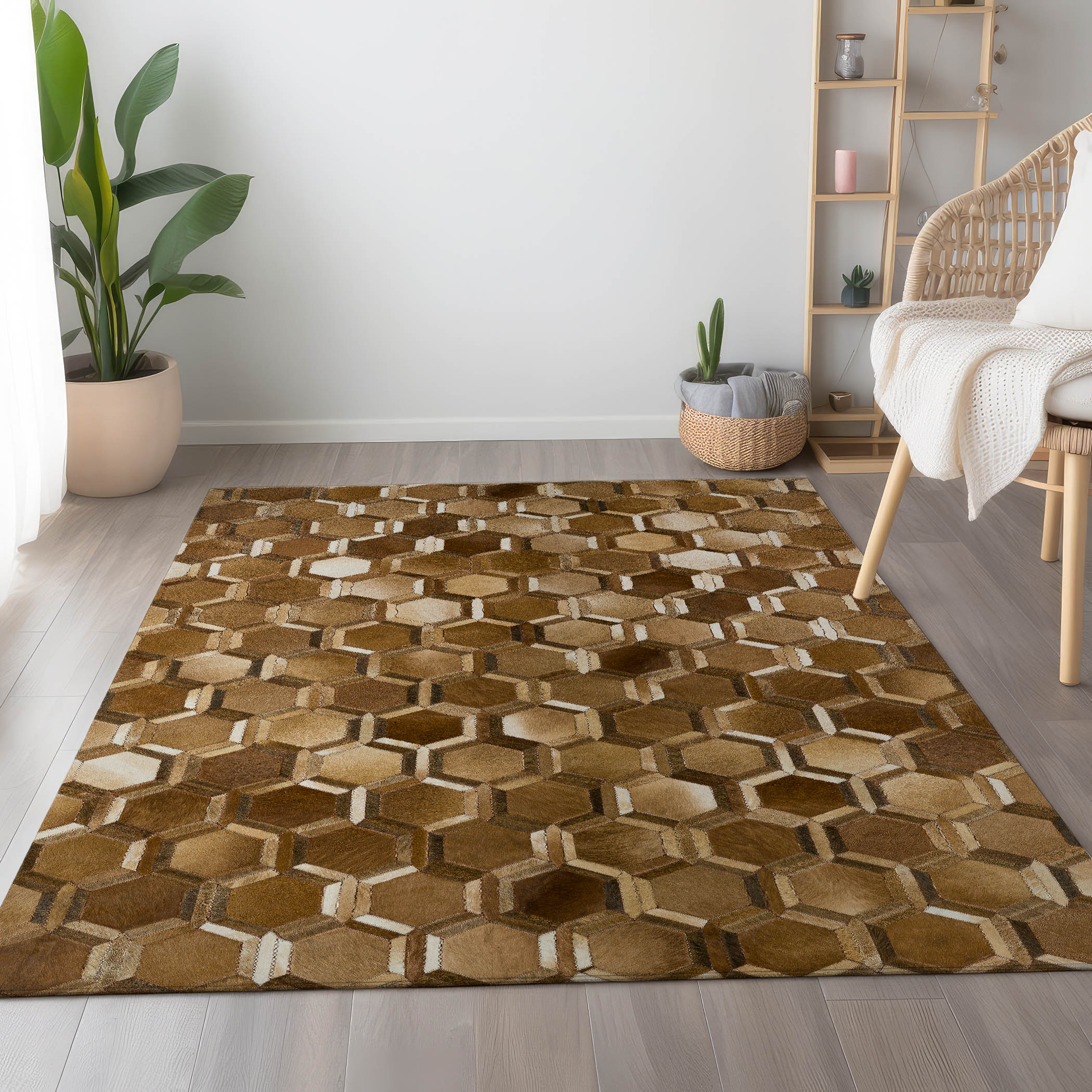 Addison Rugs AMF97BR3X5 Mayfield AMF97BR 3 x 5 (ft) Loomed Polyester Brown Rectangular Indoor Abstract Machine washable Area rug