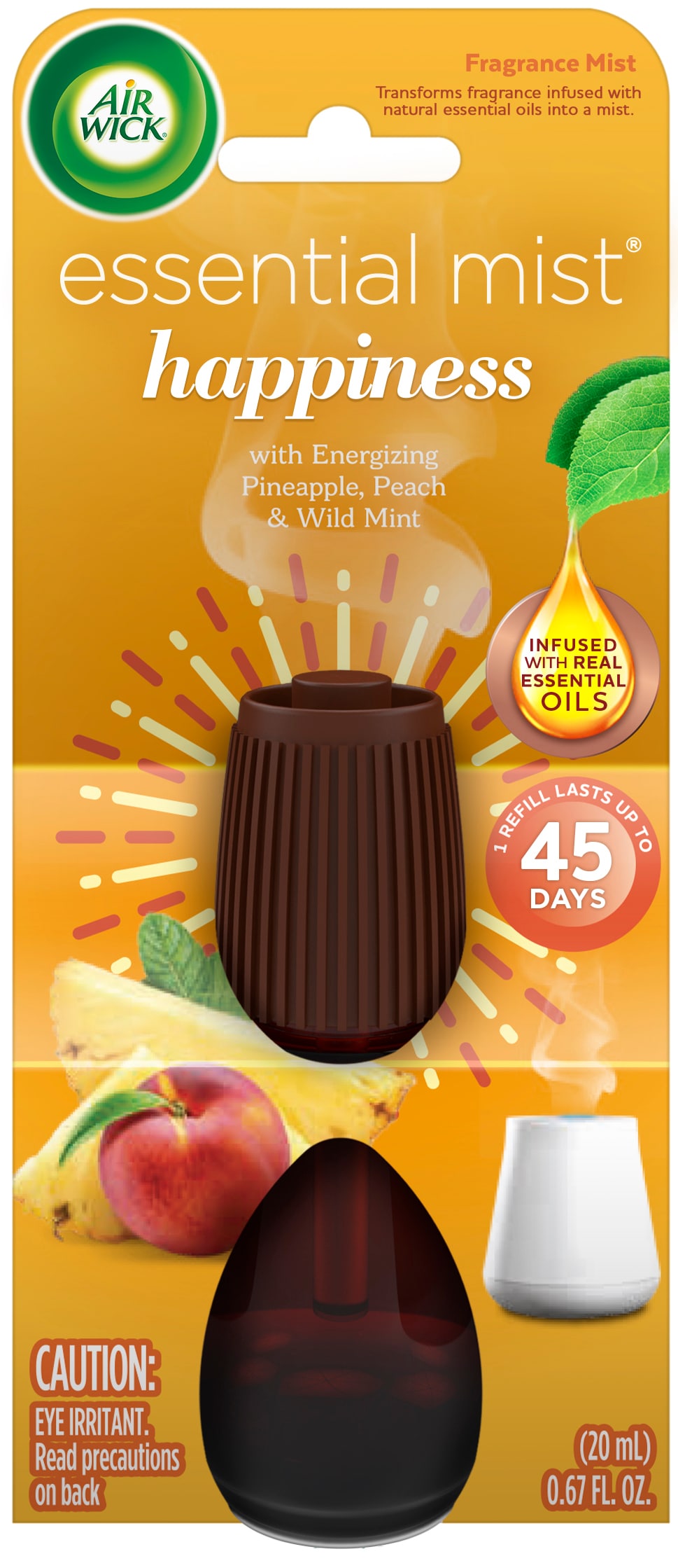 Air Wick 0.67-fl oz Orange and Mint Dispenser/Refill Air Freshener in the  Air Fresheners department at
