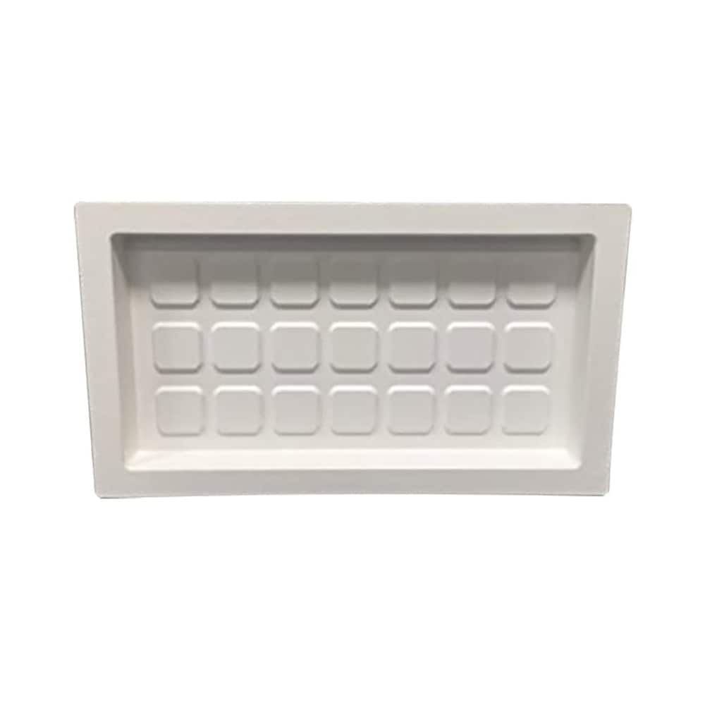 White 13"x21" Crawl Space Vent Cover Outward Mounted 
