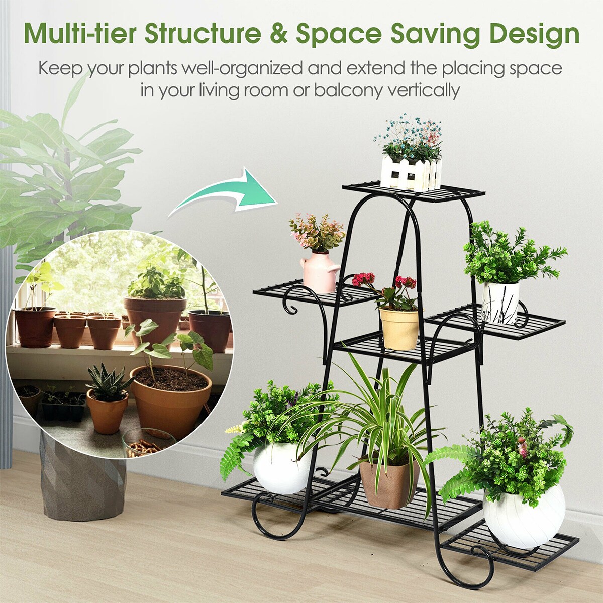 WELLFOR GT-HPY-3531 Plant-Stand - View #2