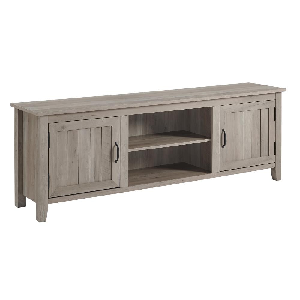 Walker Edison Transitional Grey Wash Tv Stand (Accommodates TVs more ...