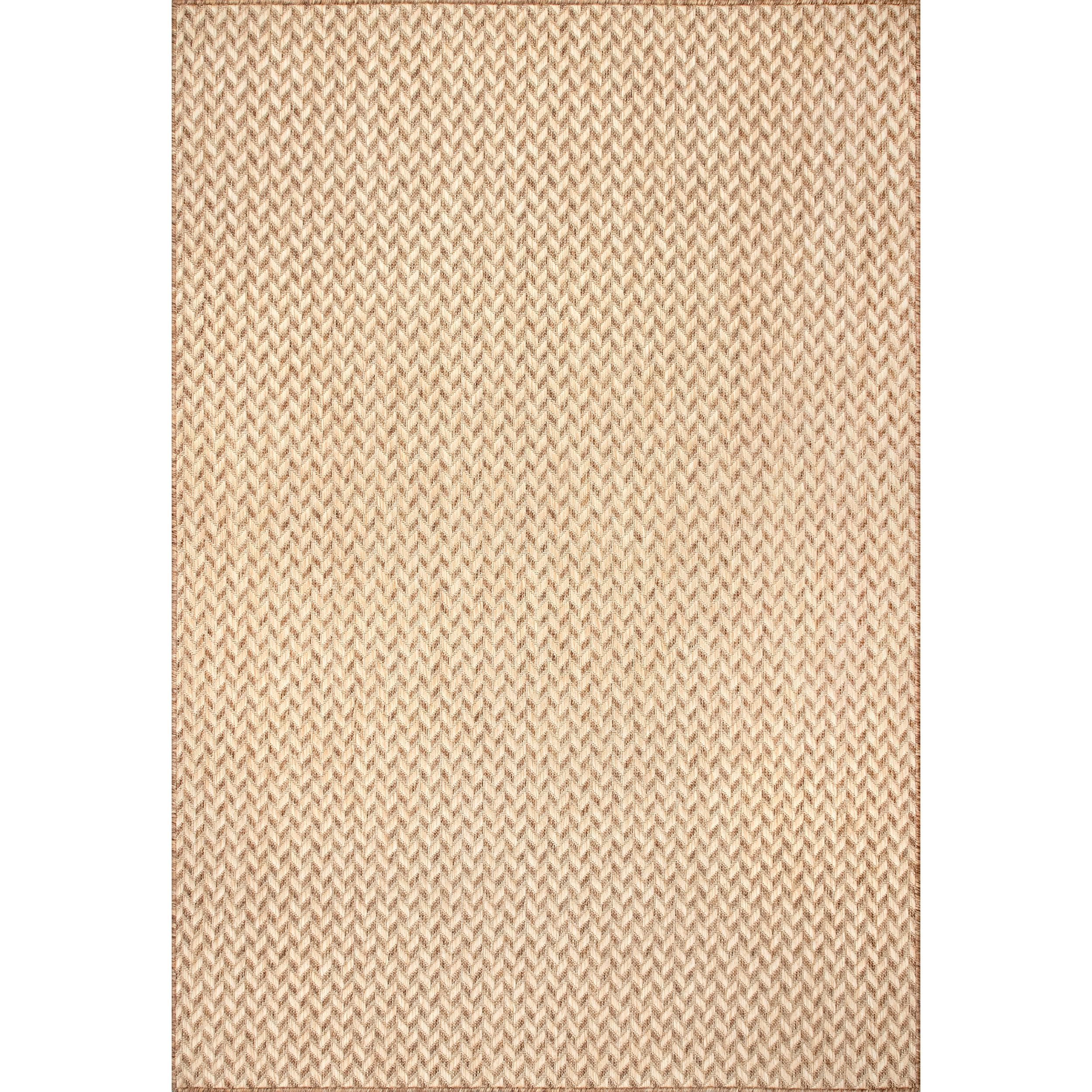 nuLOOM GBCB22A-208 Cabana 2 x 8 (ft) Loomed Polypropylene Beige Rectangular Indoor/Outdoor Abstract Runner rug