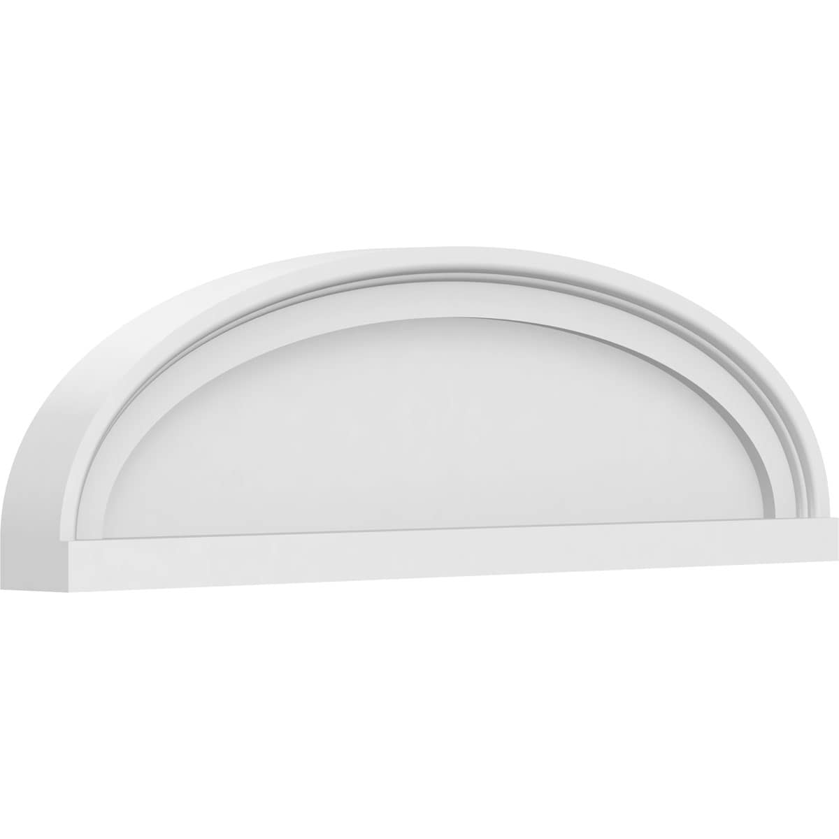 Ekena Millwork PEDPS024X070ELL00 24-Inches W x 7-Inches L PVC Pediment