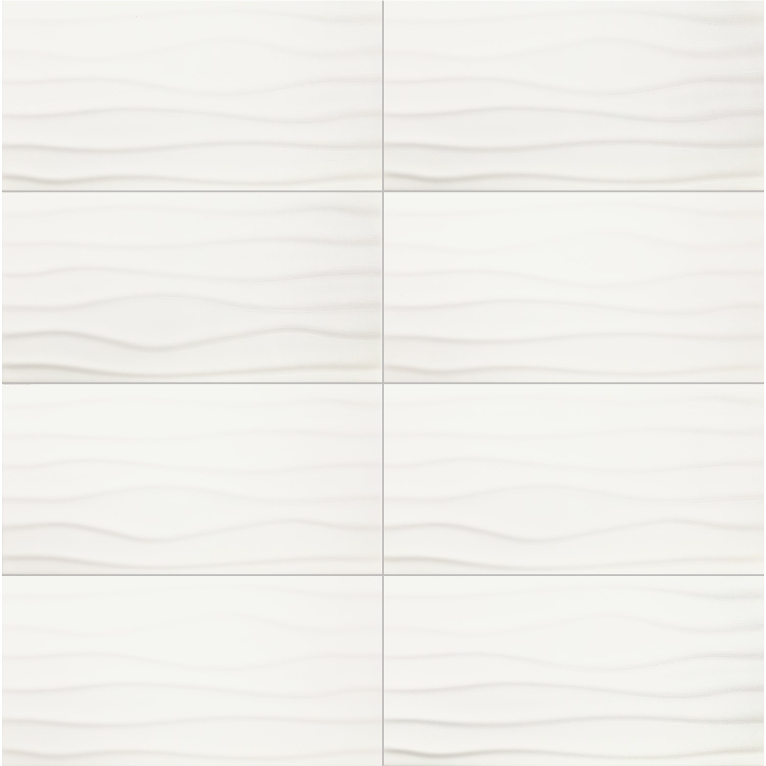 Daltile Core Classic True White 12-in x 24-in Glossy Ceramic Patterned Wall Tile ( 2.01-sq ft Piece )