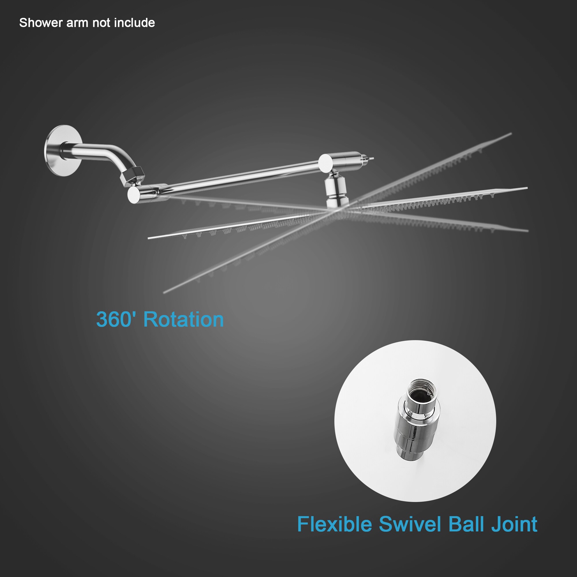 KICHAE KSLF17006-CH Fixed-Showerhead - View #6