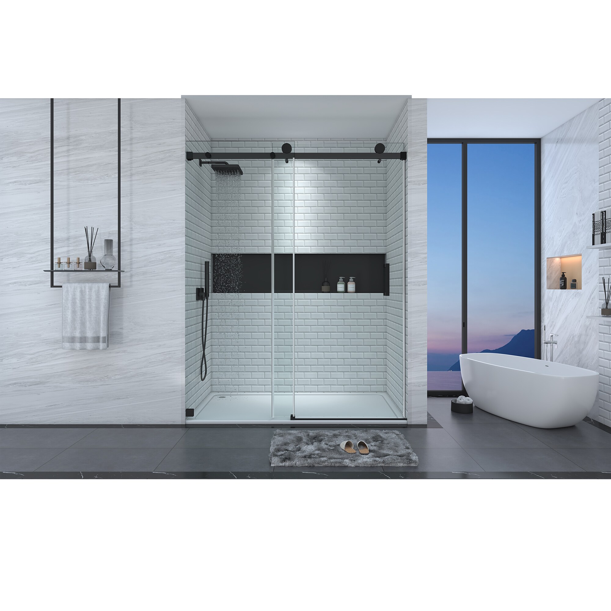 CASAINC CVY-SS05-60MB Shower-Doors - View #2