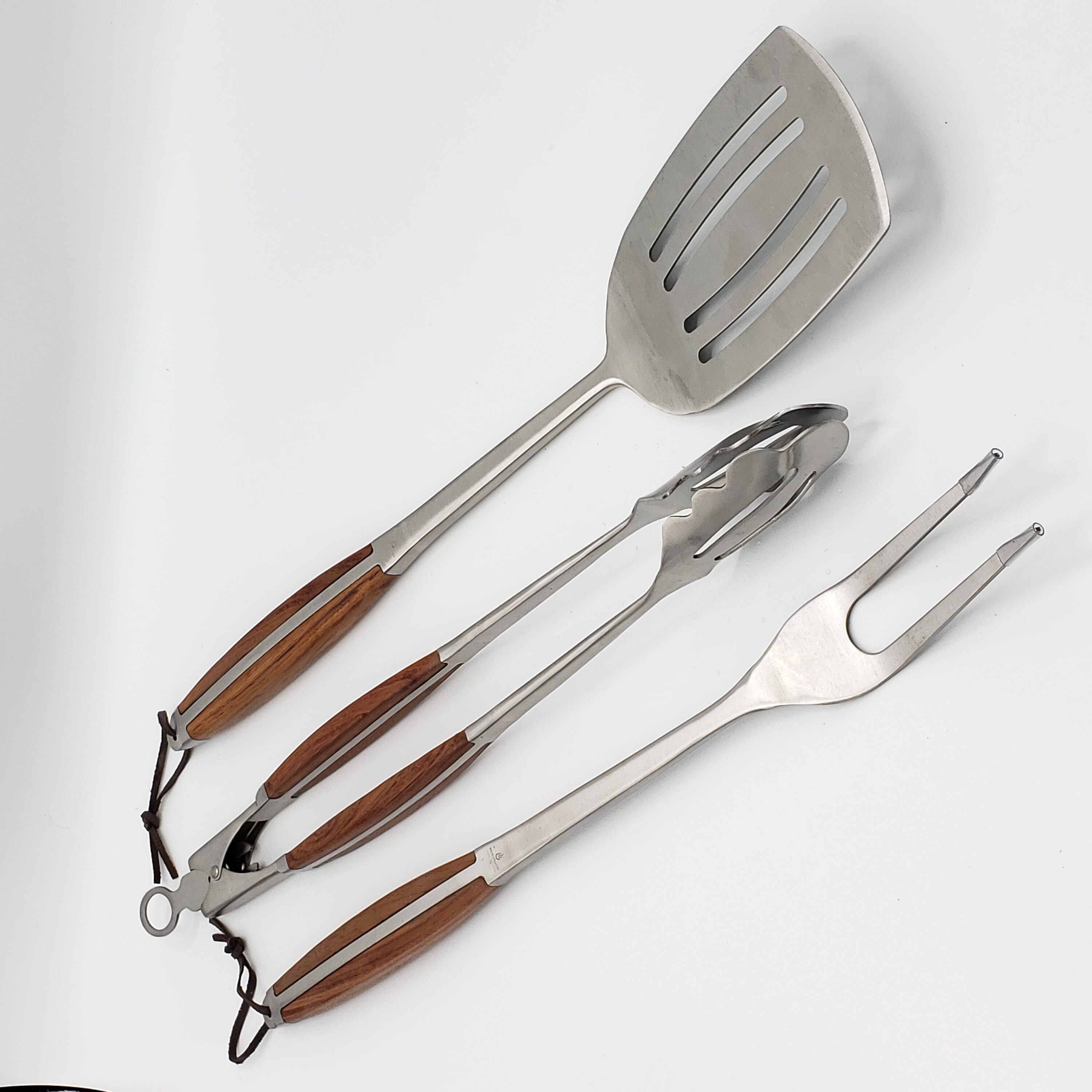 BBQ Grill Utensils Set, 3 PCS Stainless Steel Kit with Spatula, Tongs, and  Fork - Rust-Proof and Durable Accessories for Outdoor Barbecue