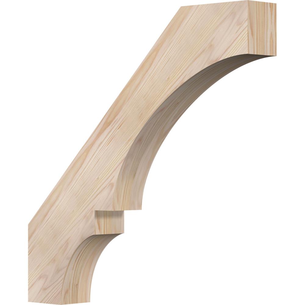 Ekena Millwork BRC04X24X24BOA00SDF 3-1/2-in x 24-in x 24-in Douglas Fir Unfinished Wood Balboa Smooth Knee Brace
